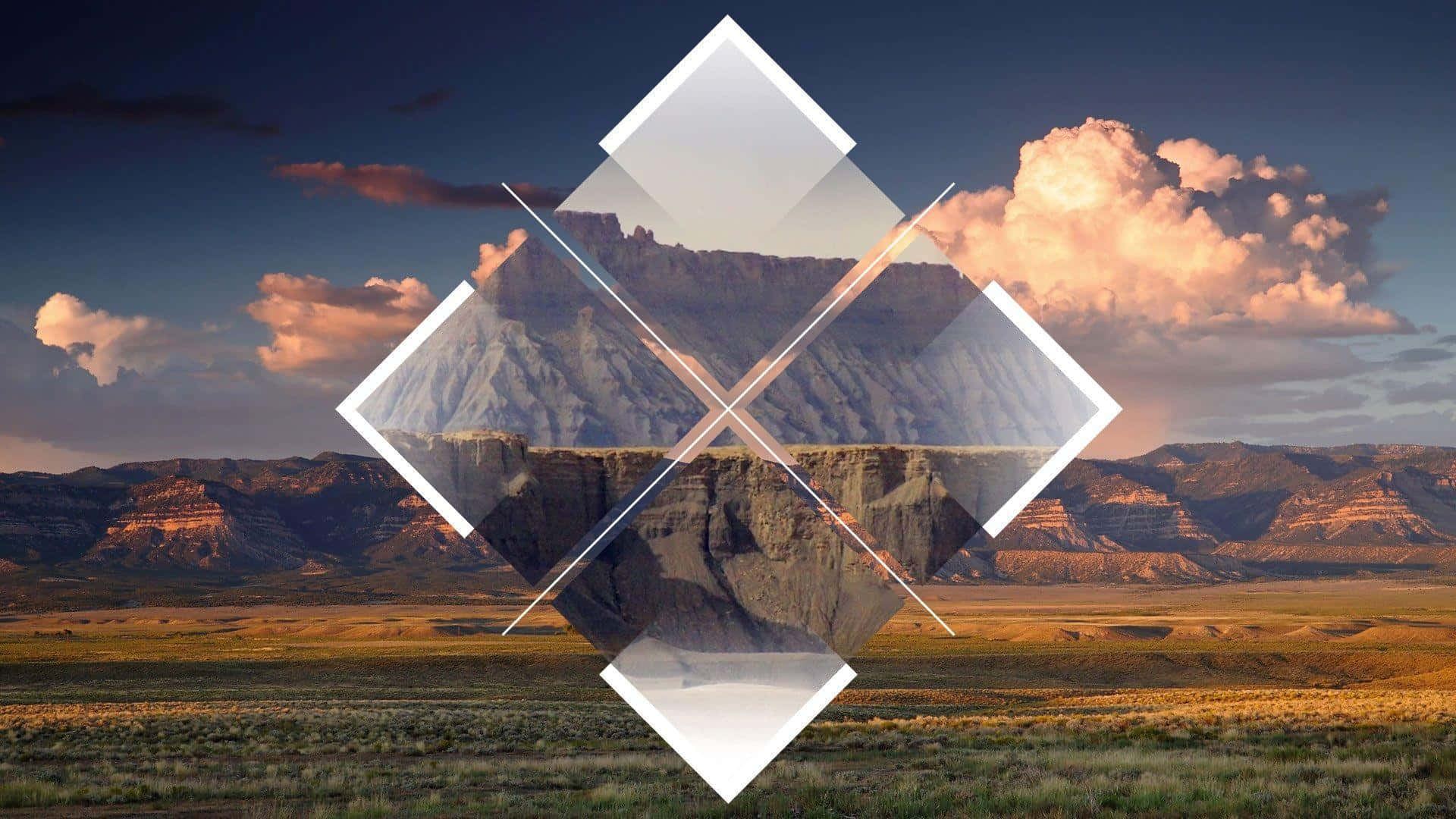 Hipster Polyscapes Skrivebord Wallpapers