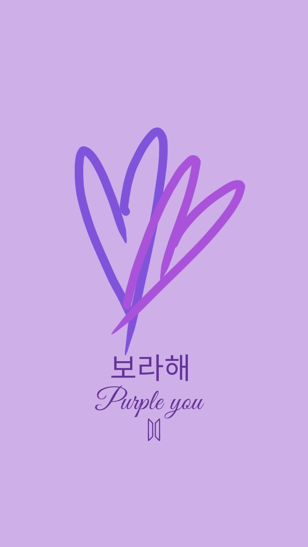 Hjerte Linjekunst I Purple You Wallpapers