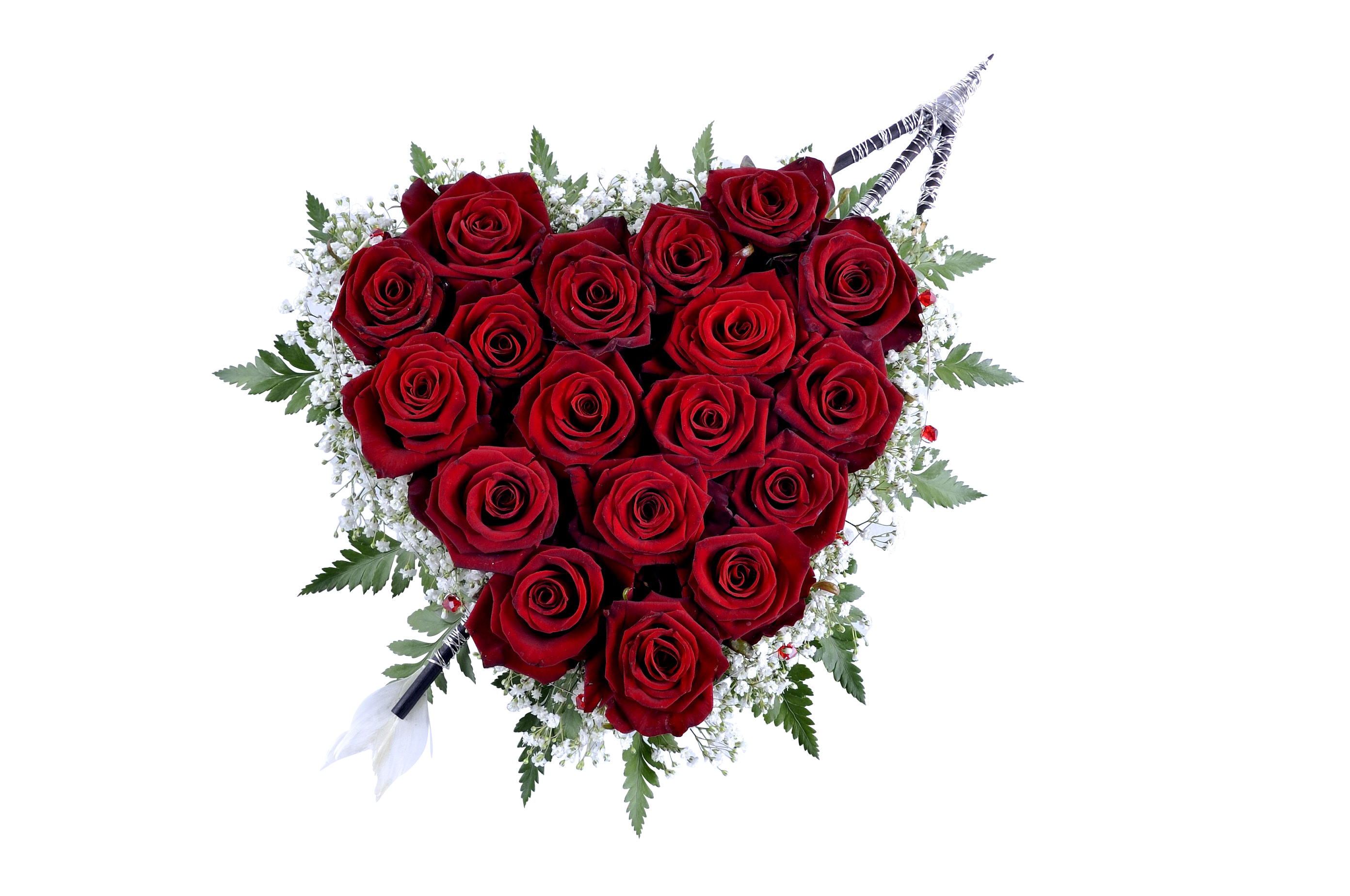 Hjerteformet roseopsats Wallpapers
