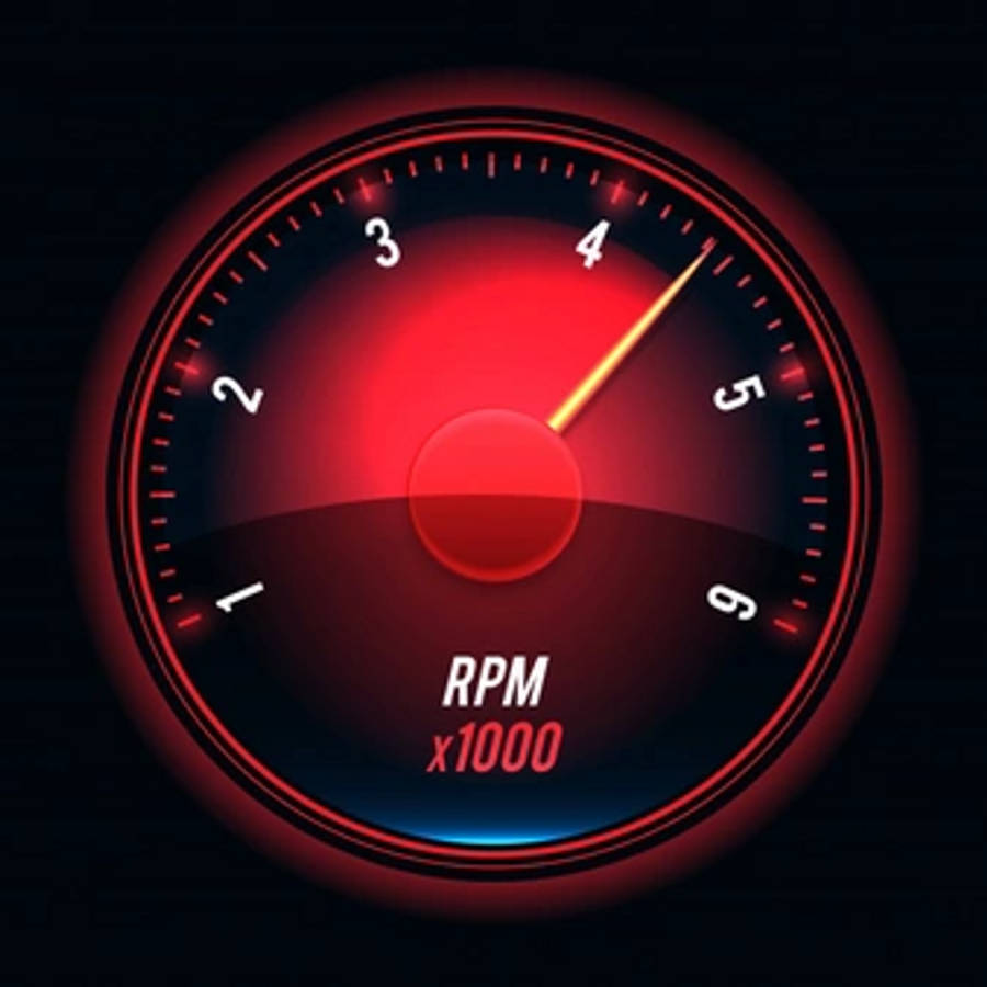 Højhastighedsinternet præsenteret gennem rødt speedometer Wallpapers