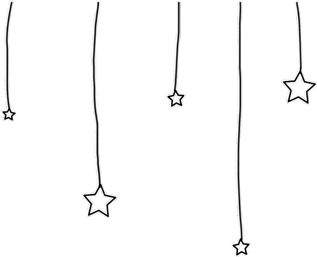 Hængende stjerner skitse Wallpapers
