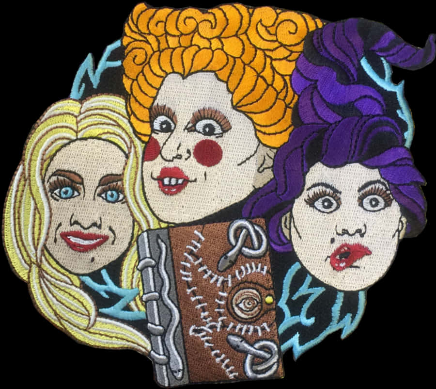 Hocus Pocus Sanderson Sisters Broderi Wallpapers