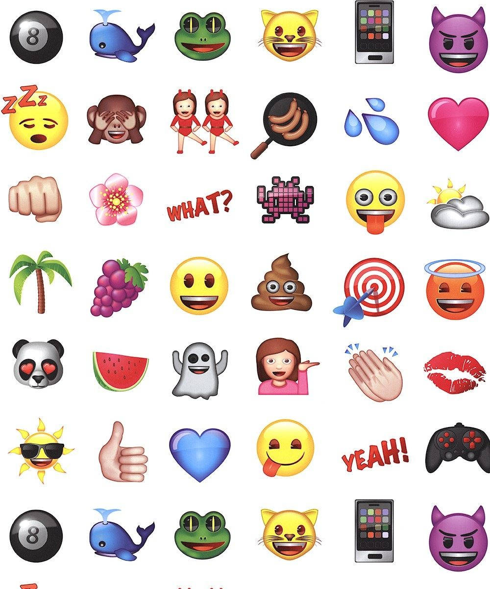 Højopløselig 3D Emoji Hvid Wallpapers