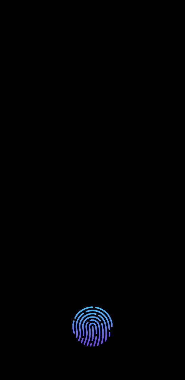 Højopløst sort fingeraftryk telefon billede Wallpapers