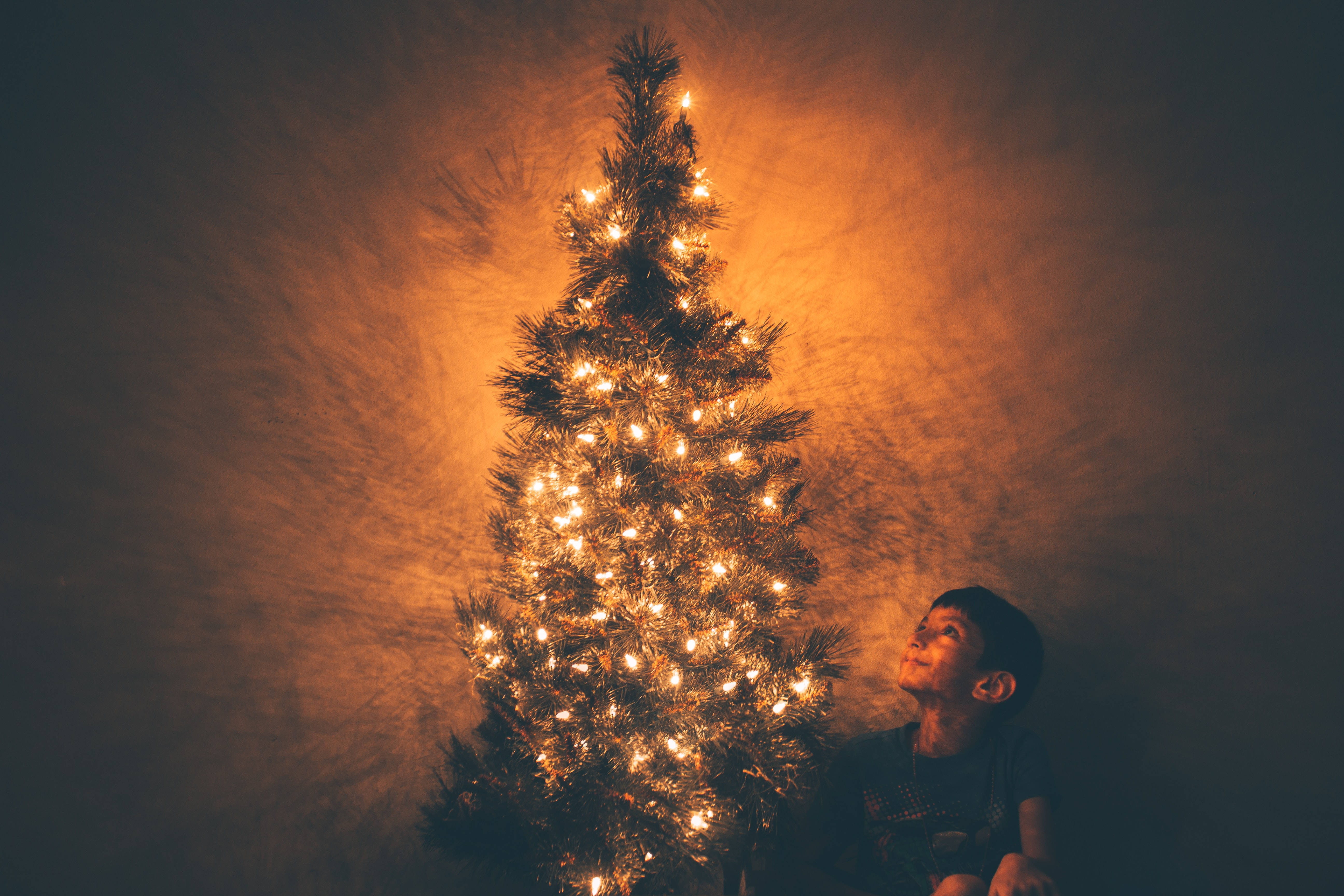 Højtidelig Julebarn i Højopløsning Wallpapers
