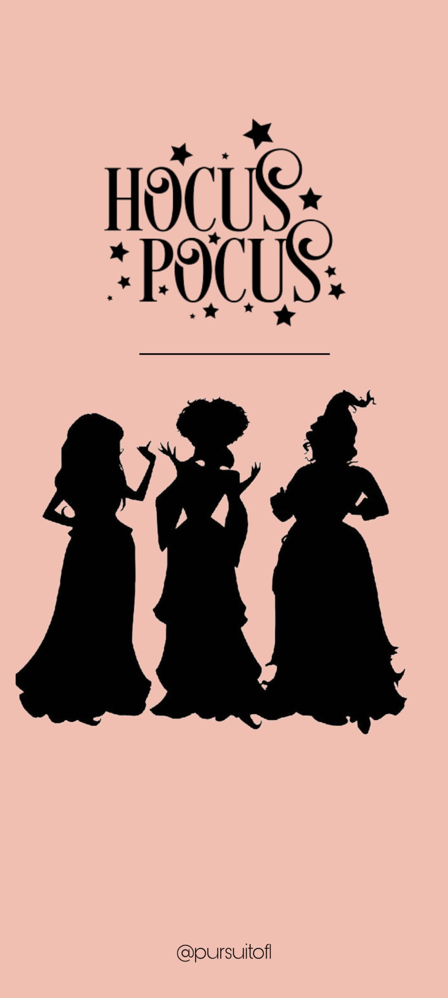 Hokus Pokus iPhone Silhuet Wallpapers