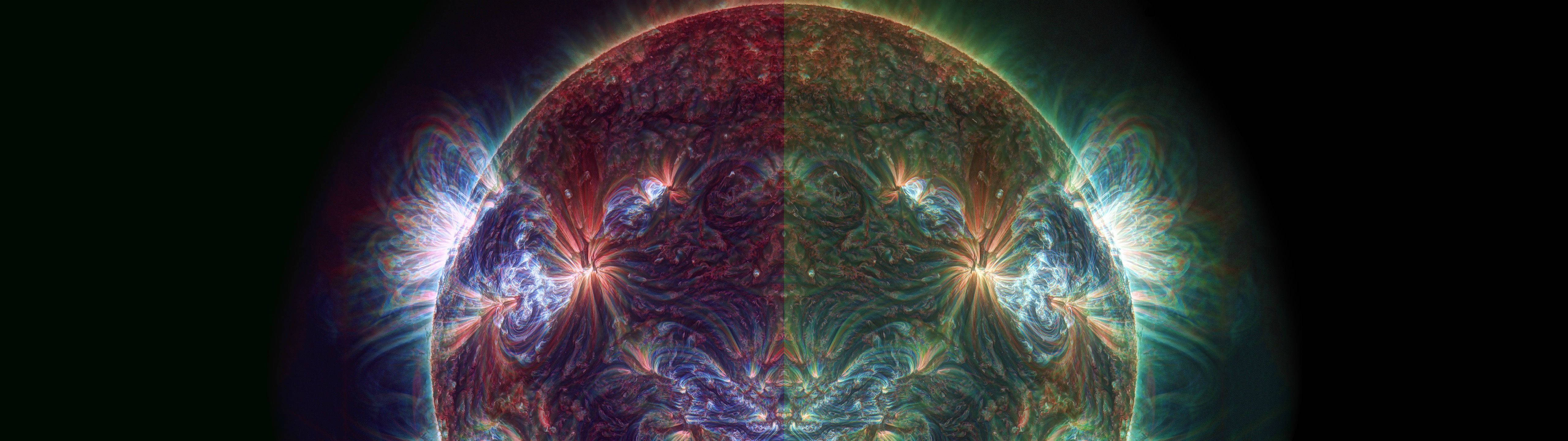 "Holografisk Cirkel i Rummet" Wallpapers