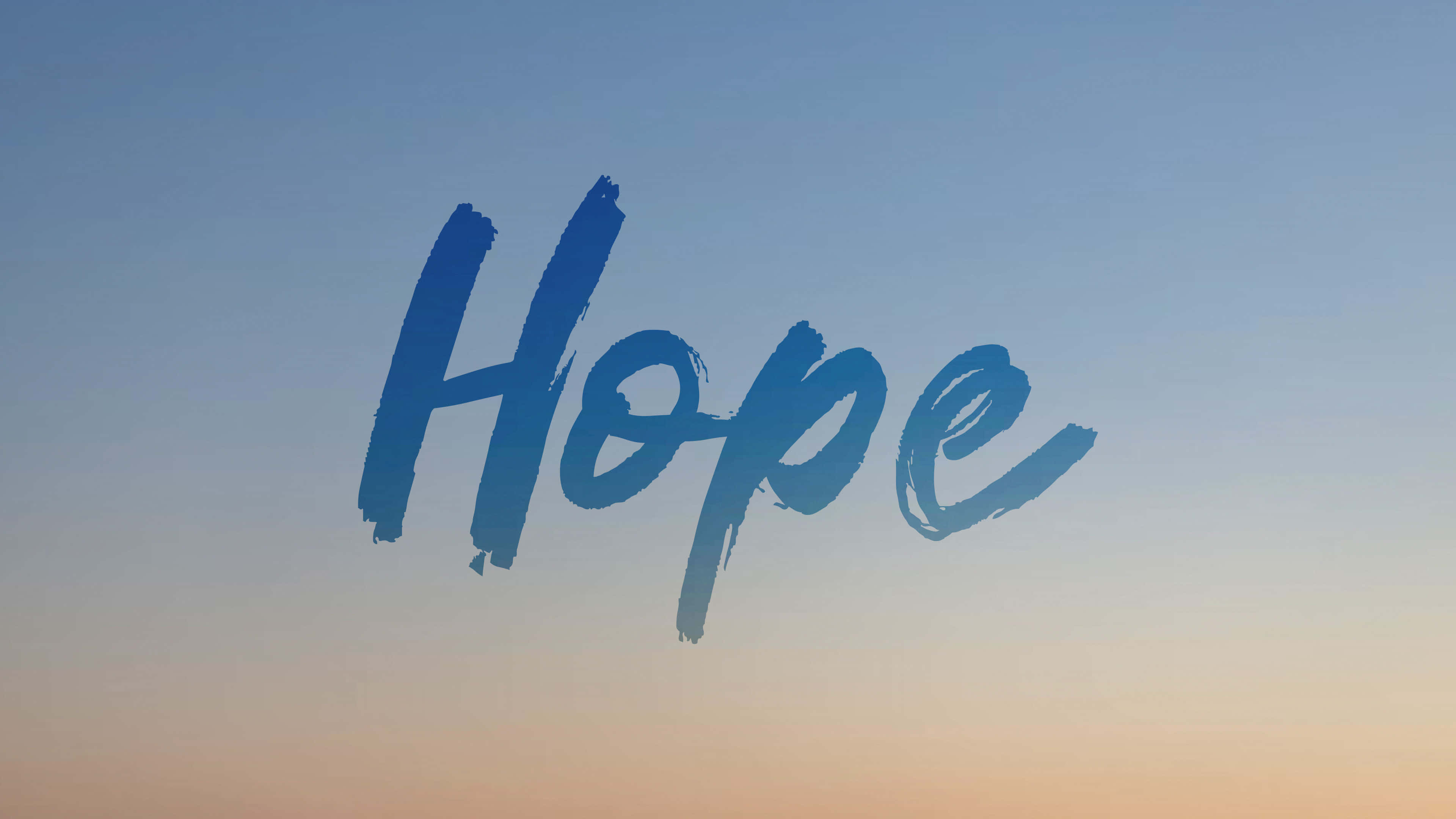 Hope Word Art Ombre Baggrund Wallpapers