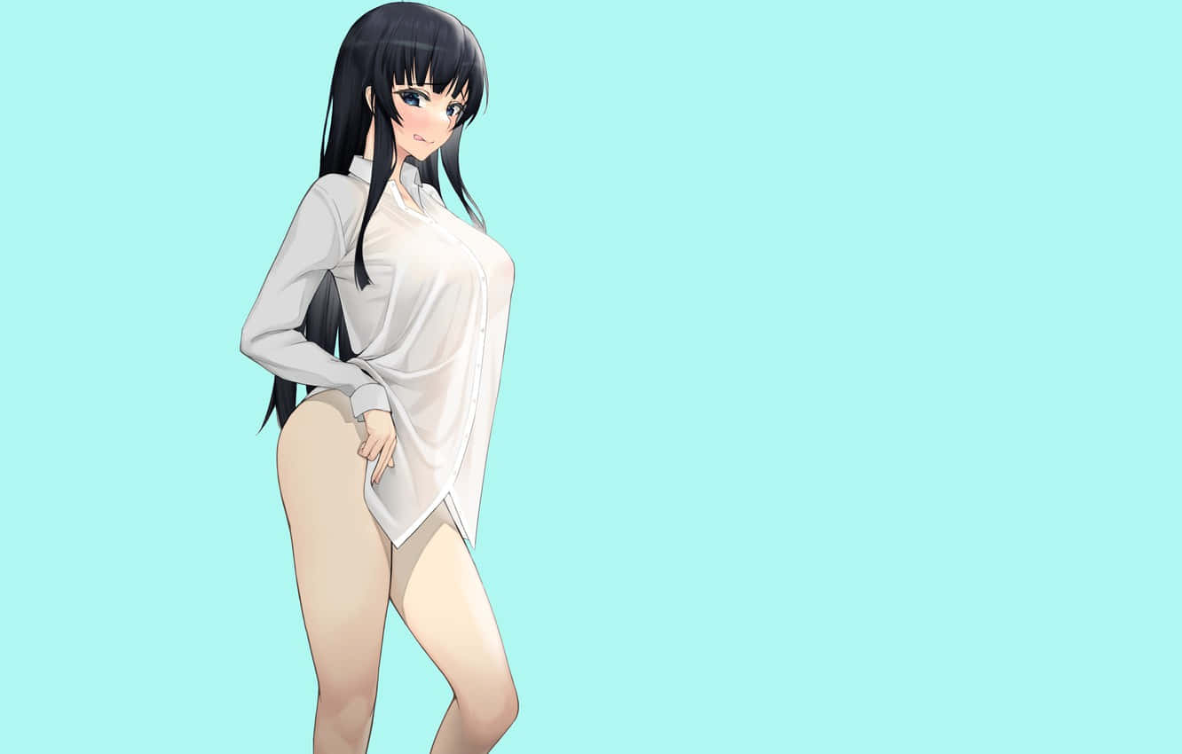 Hot animepige i sexet positur Wallpapers