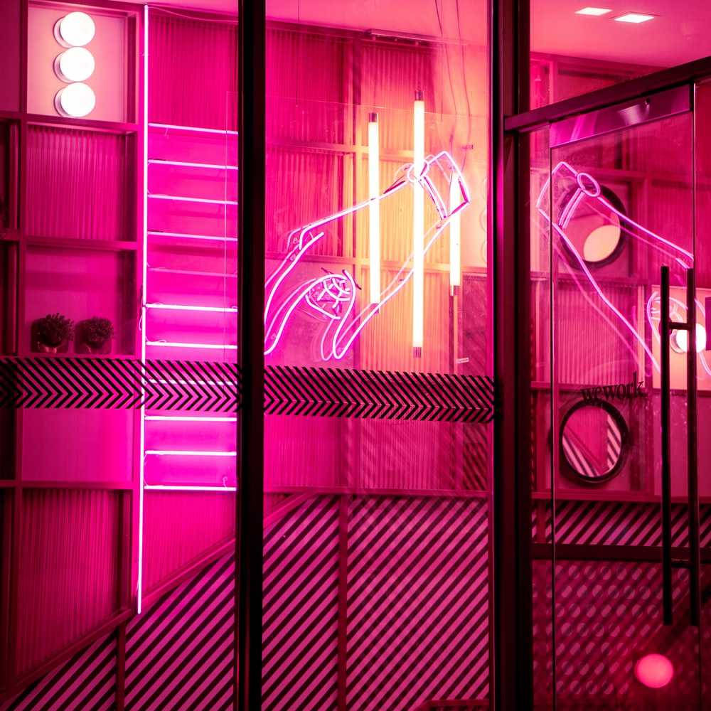 Hot pink æstetisk rum Wallpapers