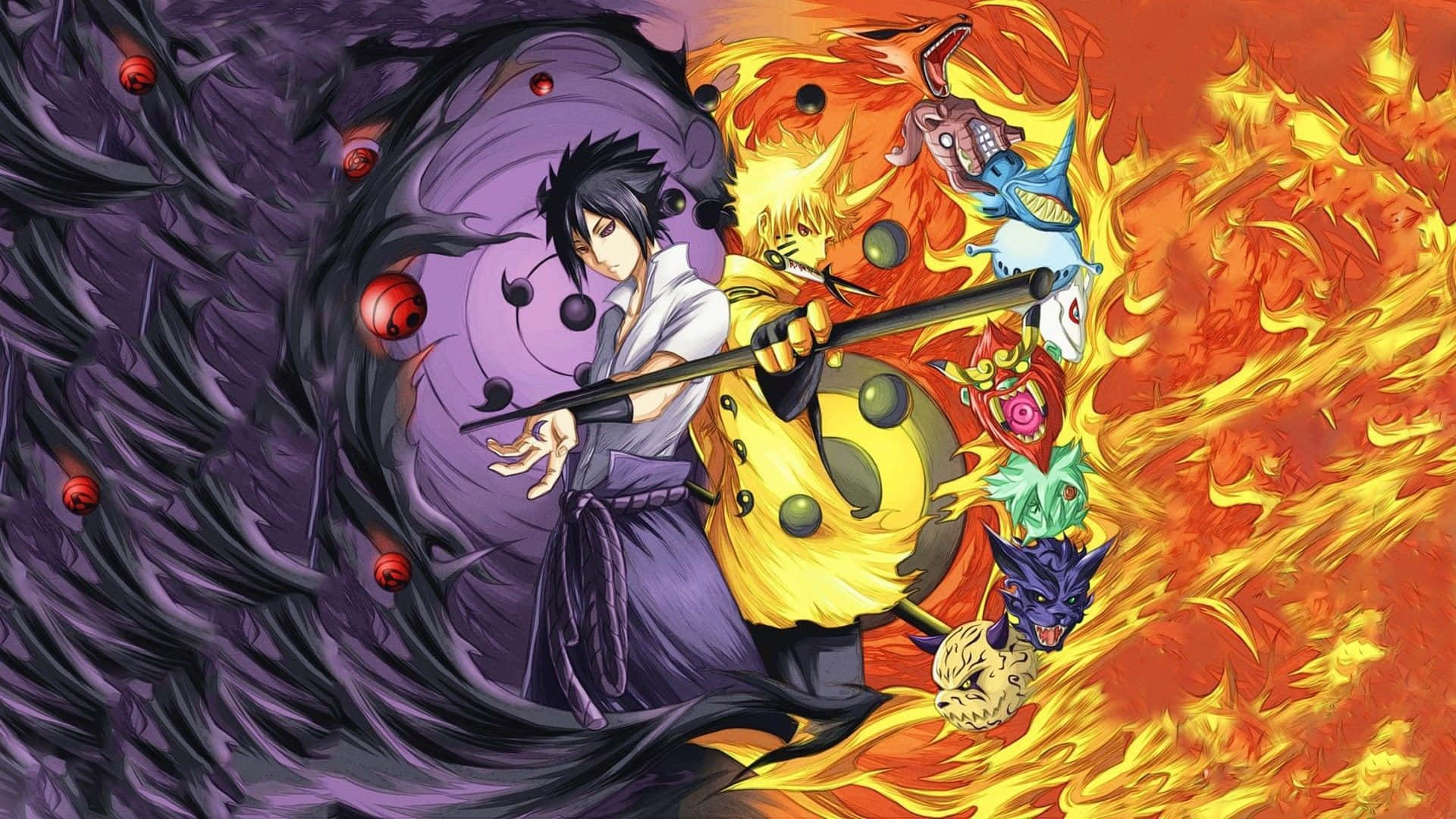 Hovedpersoner fra PS4 Naruto-videospil Wallpapers