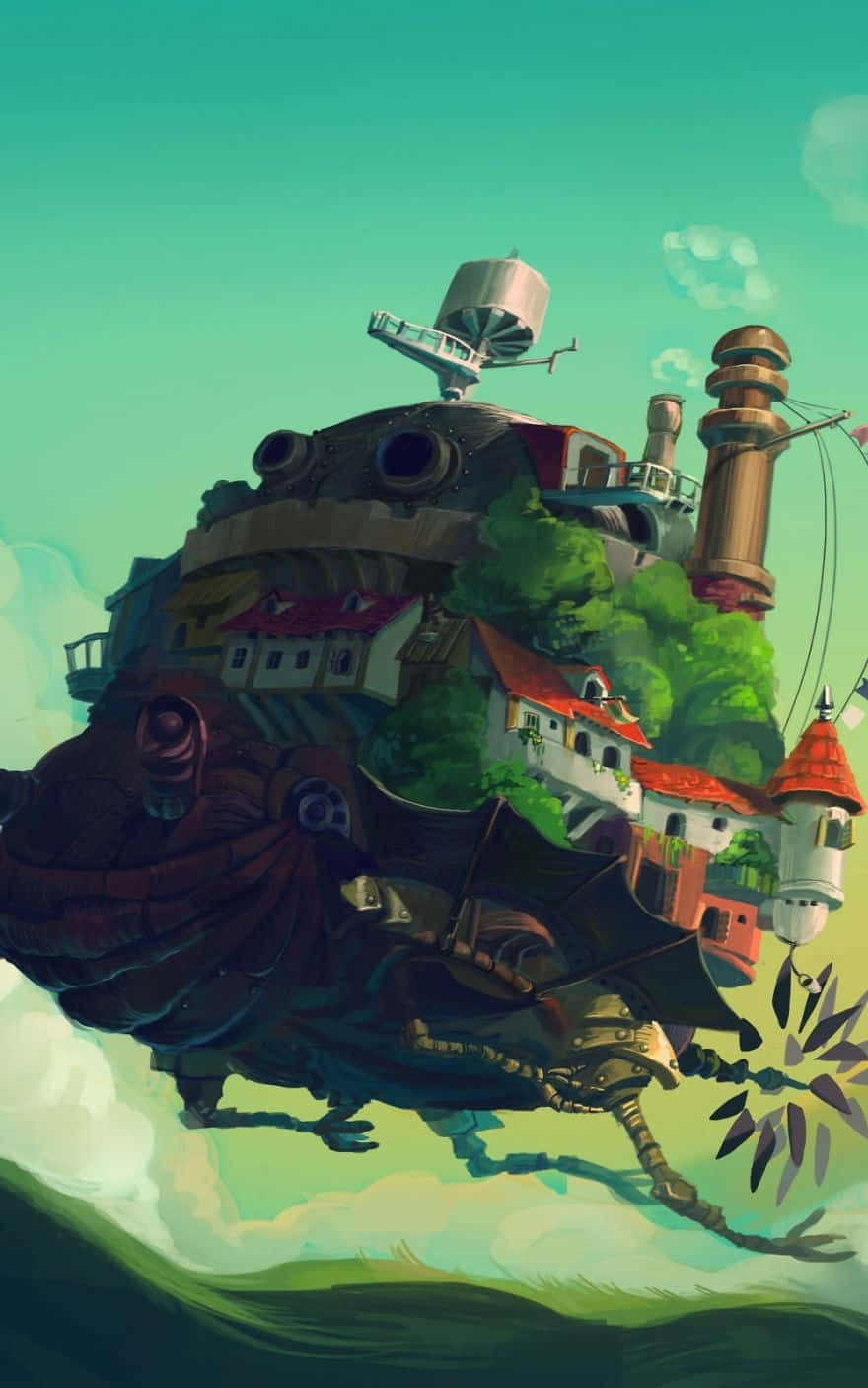 Howls Moving Castle Studio Ghibli Telefon Wallpapers