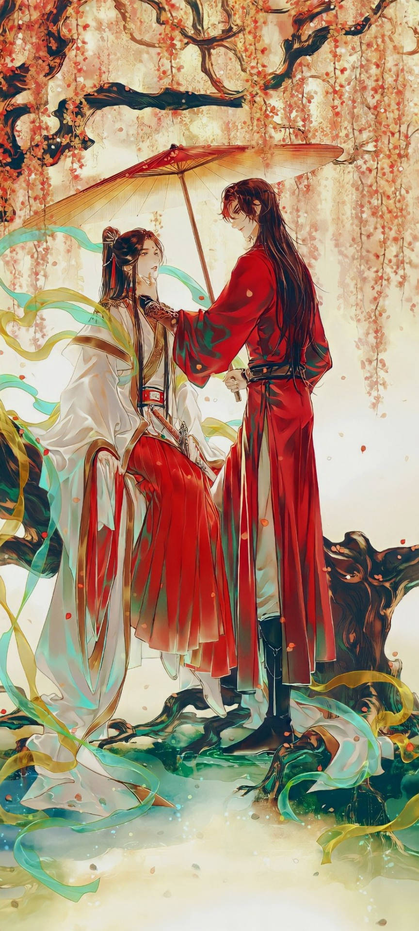 Hua Cheng Under Et Kirsebærtræ Wallpapers