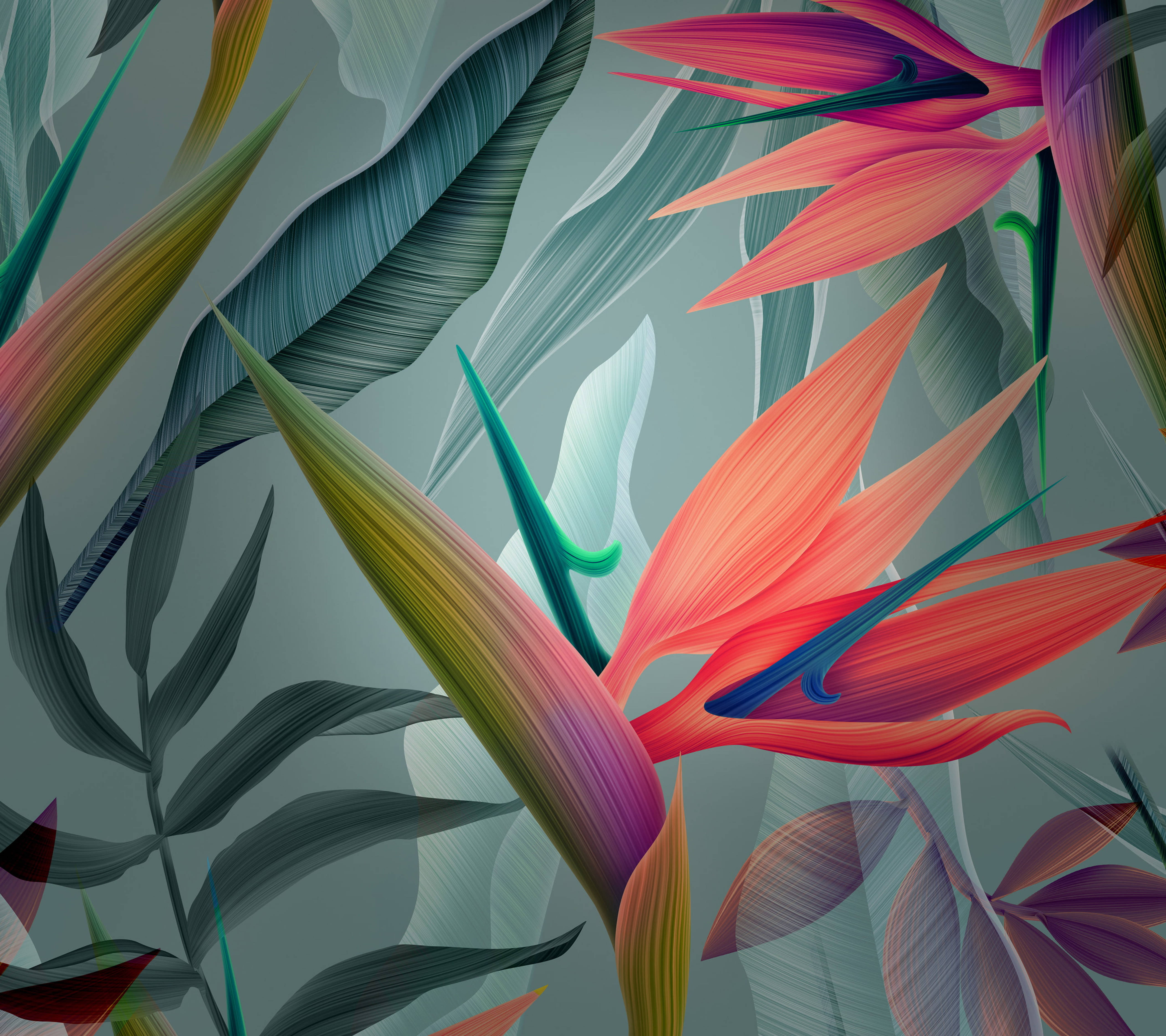 Huawei Leaves Painting Wallpapers