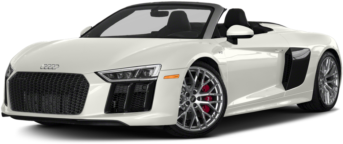 Hvid Audi R8 Spyder Cabriolet Wallpapers