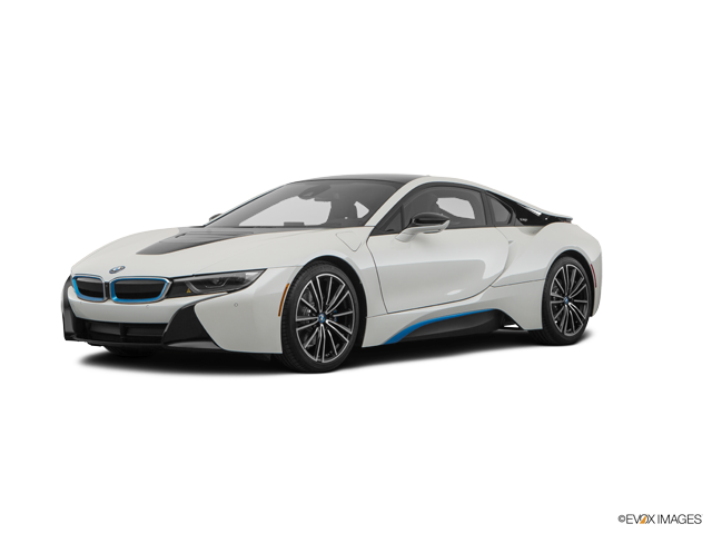 Hvid BMW i8 set fra siden Wallpapers