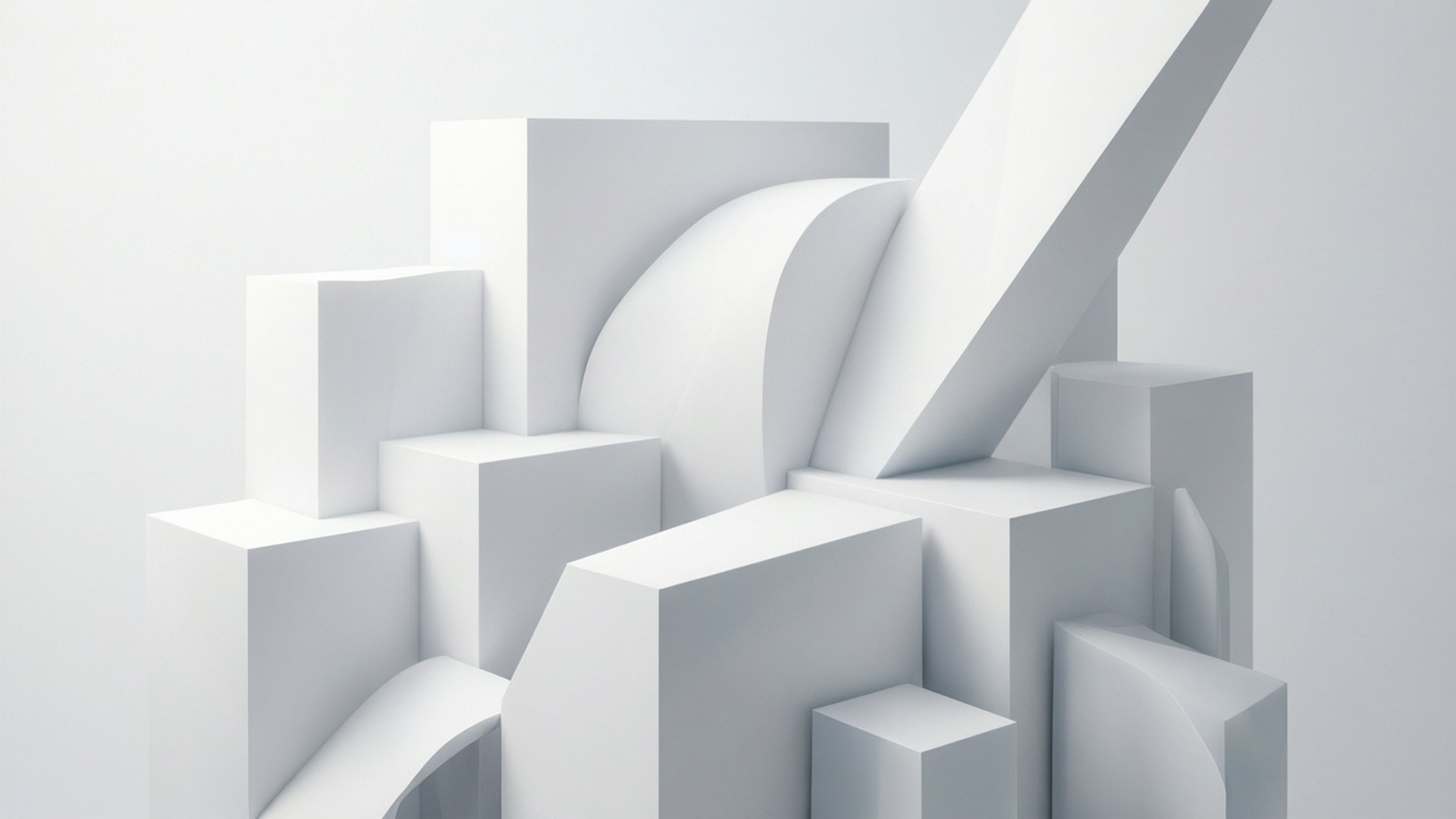 Hvid geometrisk abstraktion Wallpapers