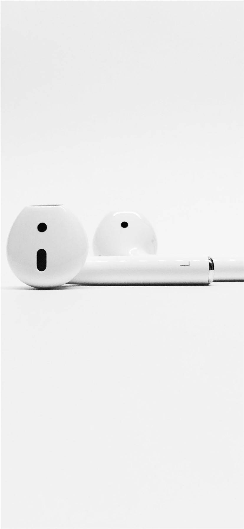 Hvid iPhone AirPods Wallpapers