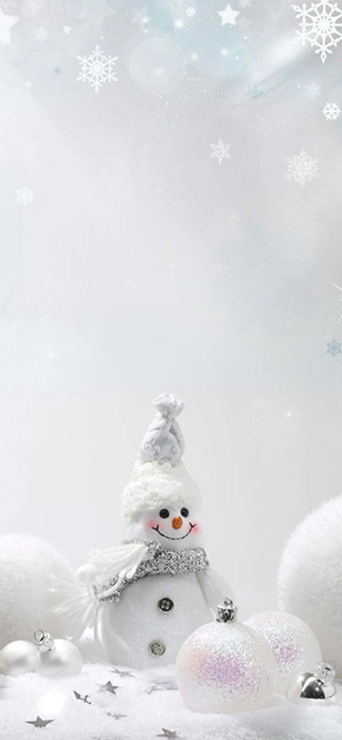 Hvid jul sød snemand Wallpapers