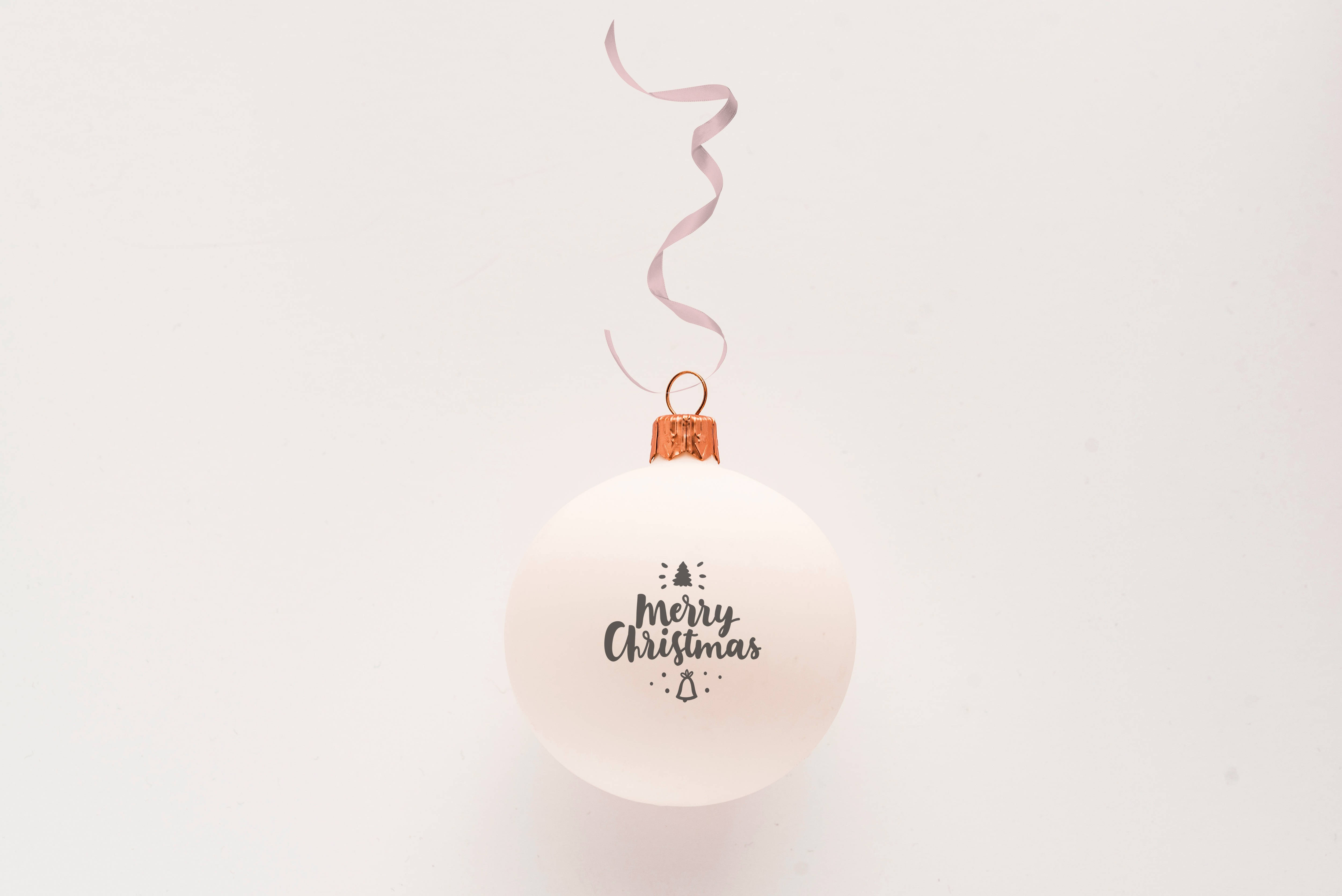 Hvid julekugle Wallpapers