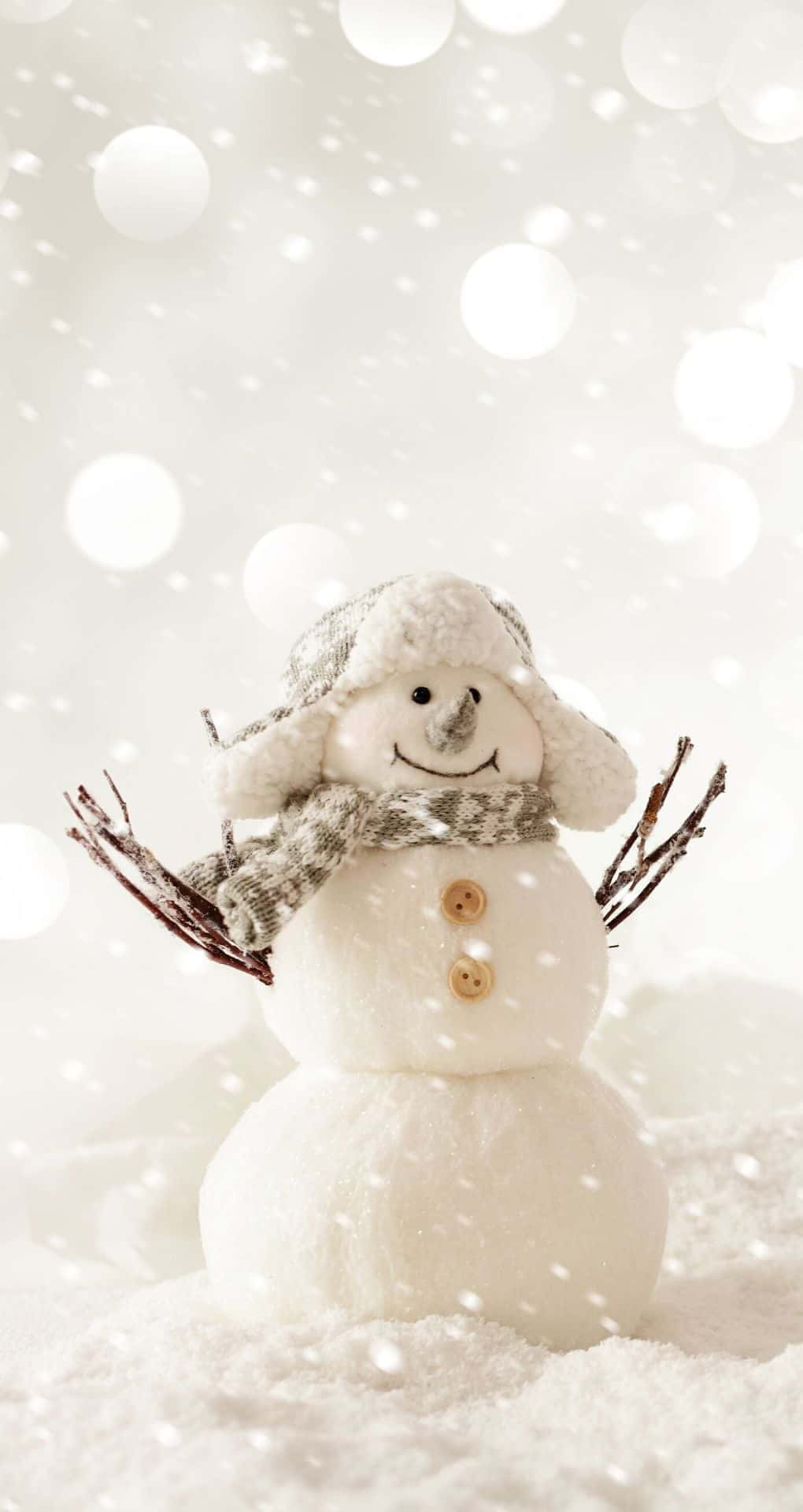 Hvid julemands-snemand iPhone Wallpapers