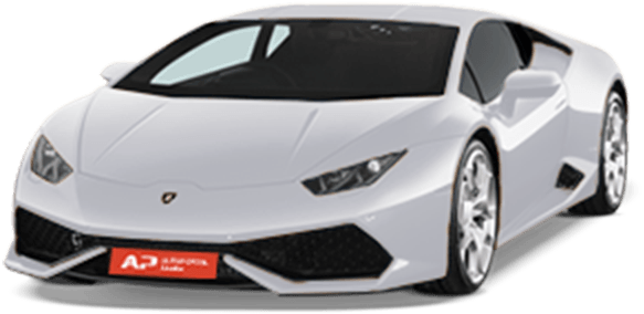Hvid Lamborghini Huracan Evo i profil Wallpapers