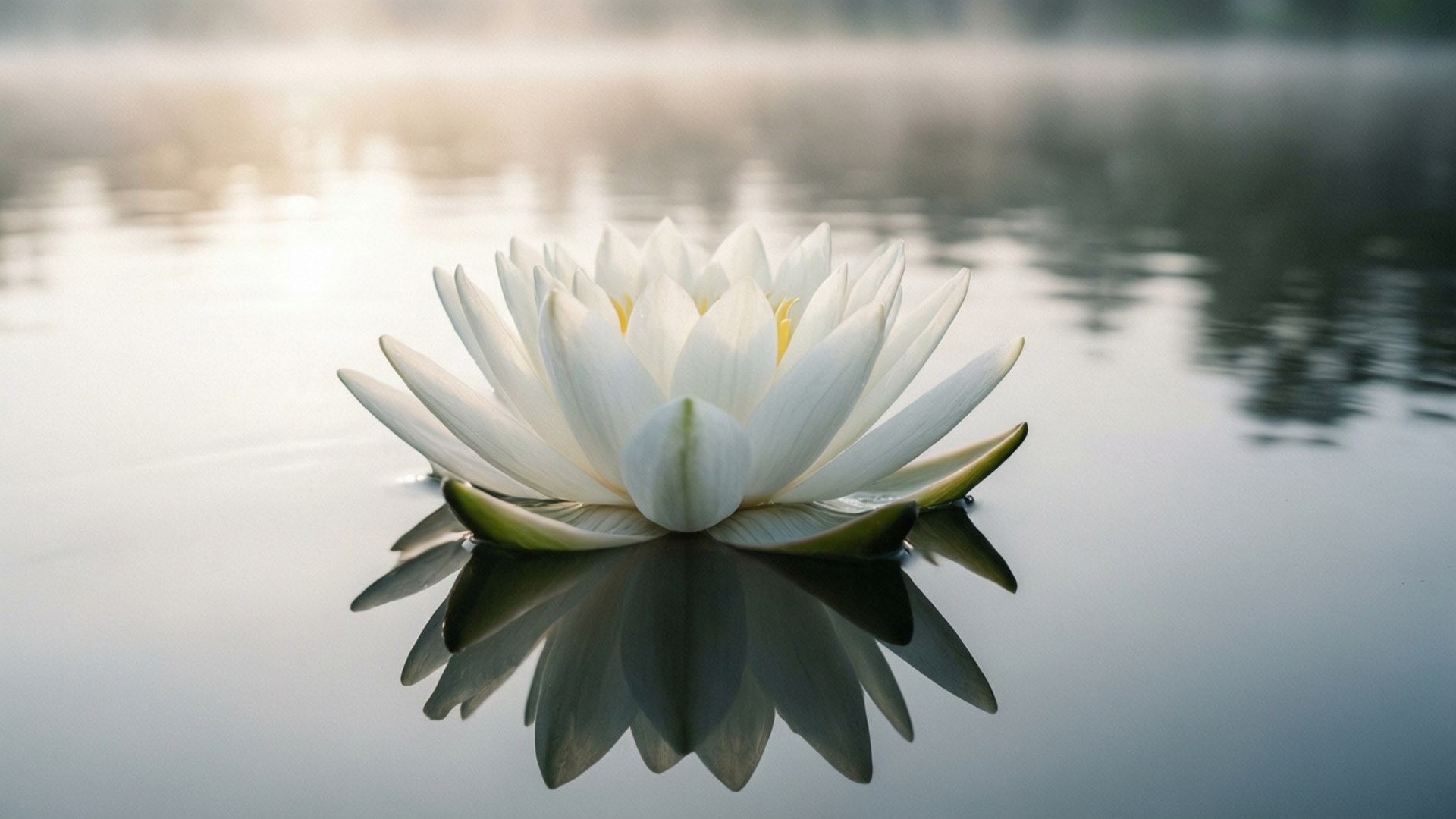 Hvid Lotus Ro Wallpapers