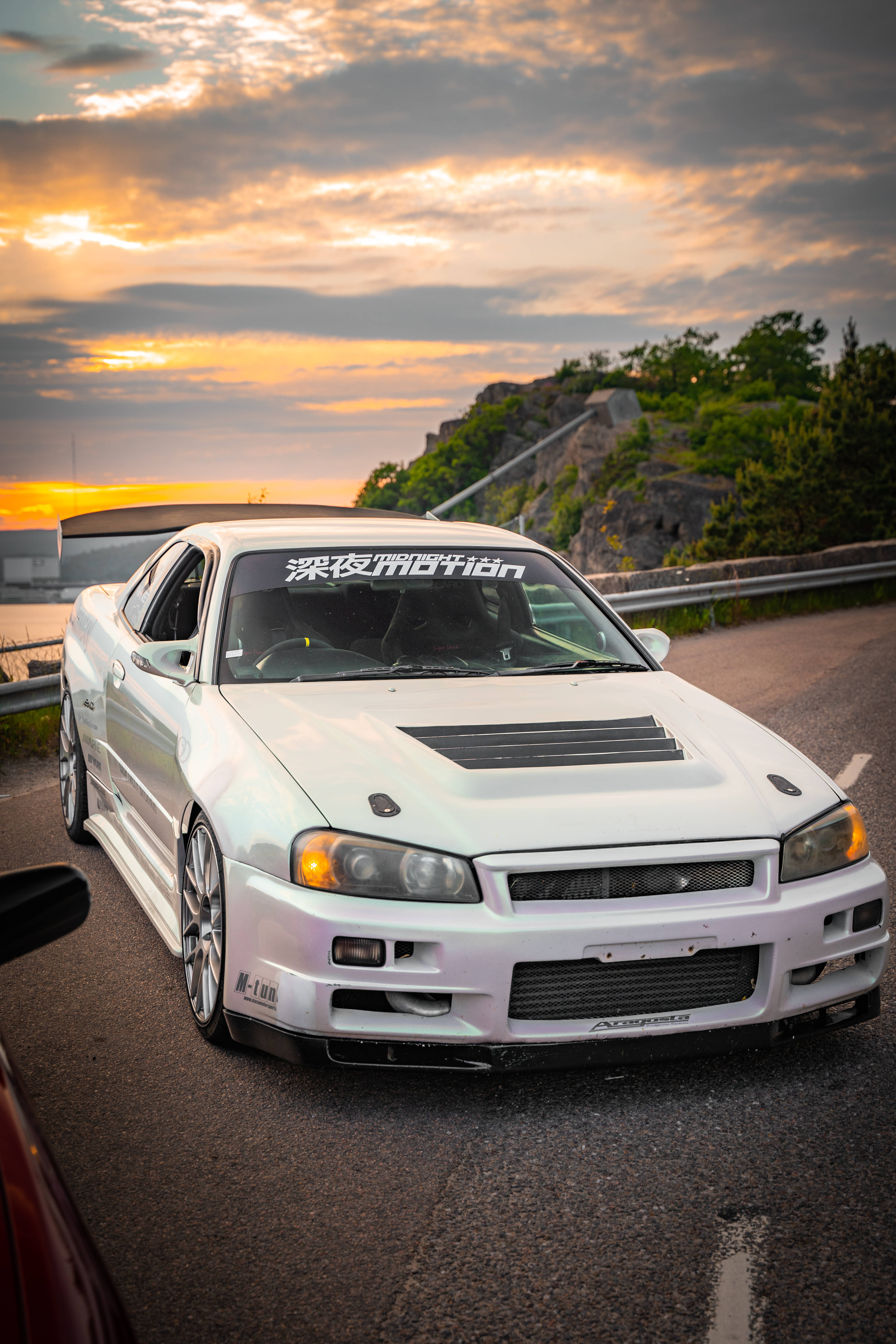 Hvid Nissan Skyline GTR R34 Wallpapers