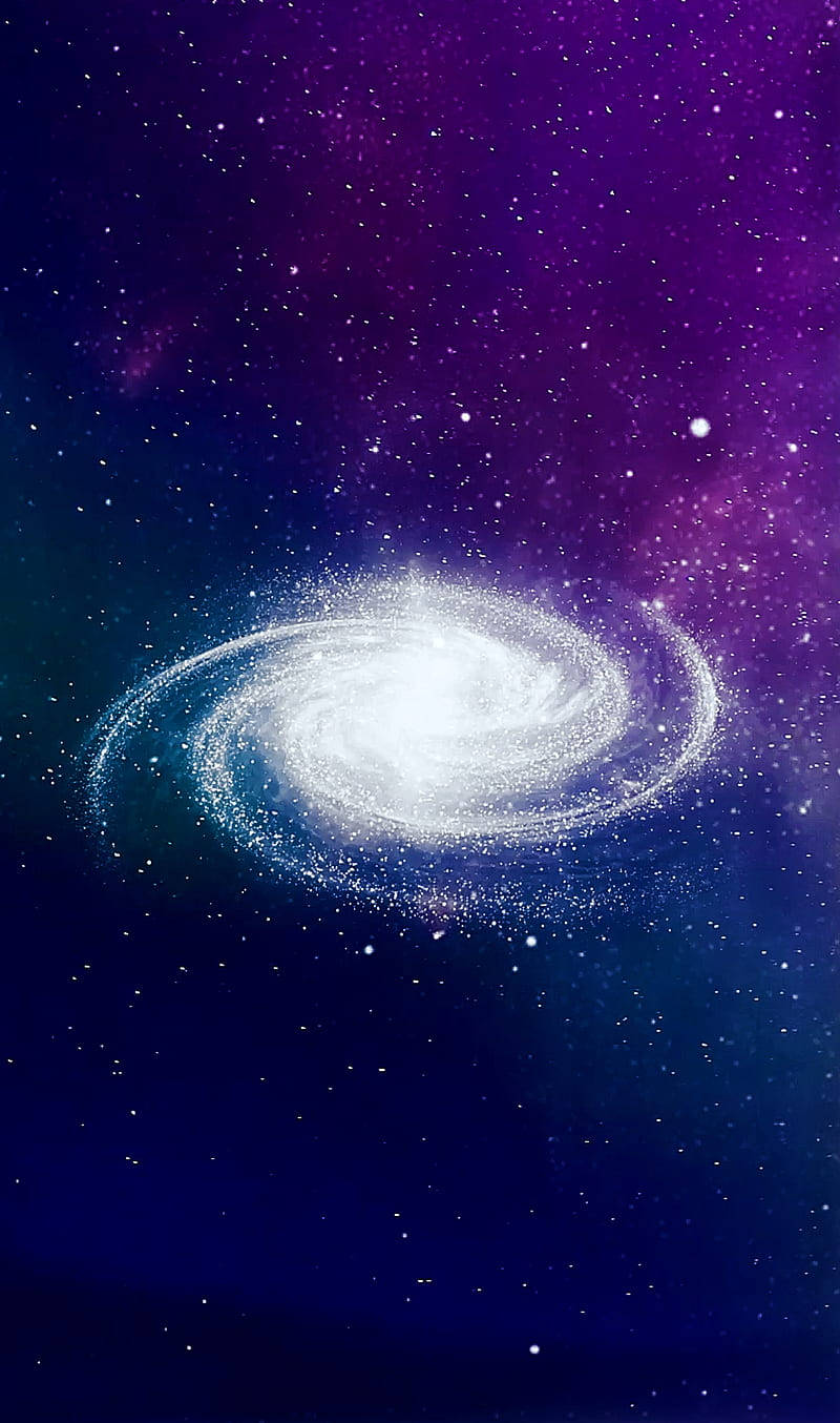 Hvid spiralgalakse live Wallpapers