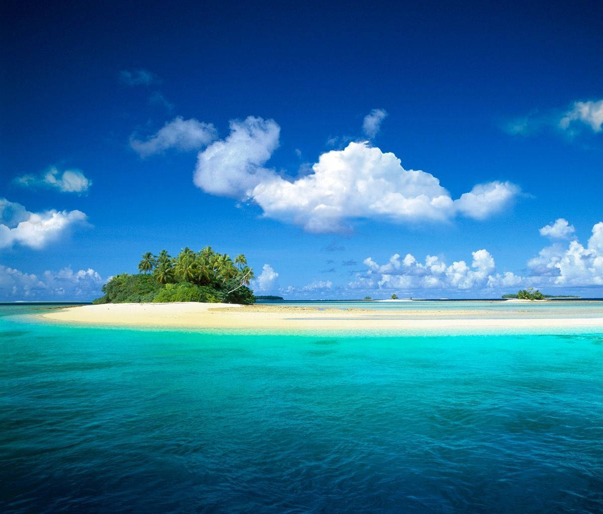 Hvid strand til Lenovo tablet skærm Wallpapers