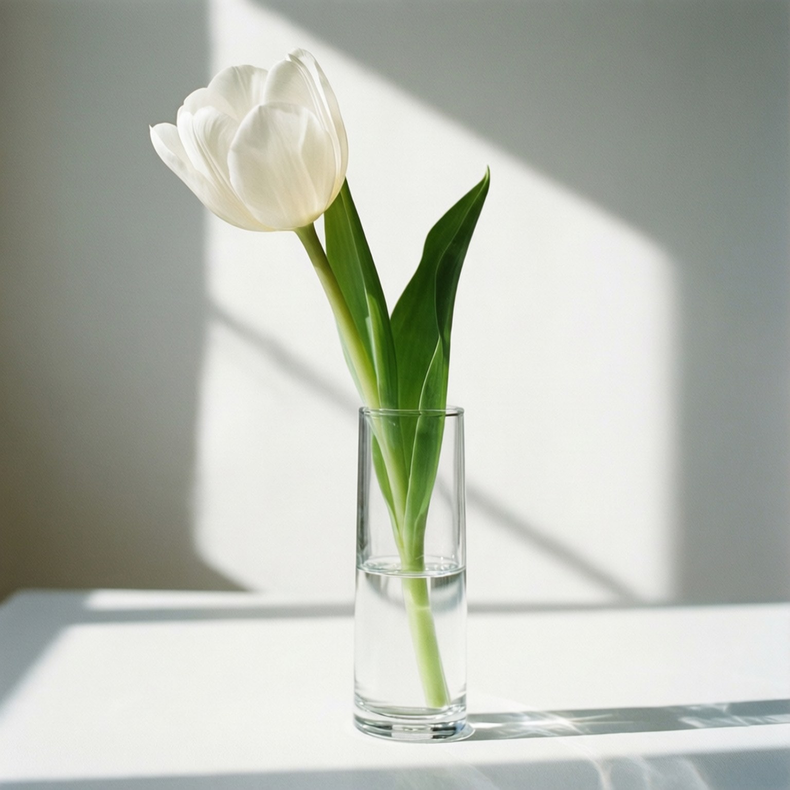 Hvid tulipan minimal Wallpapers