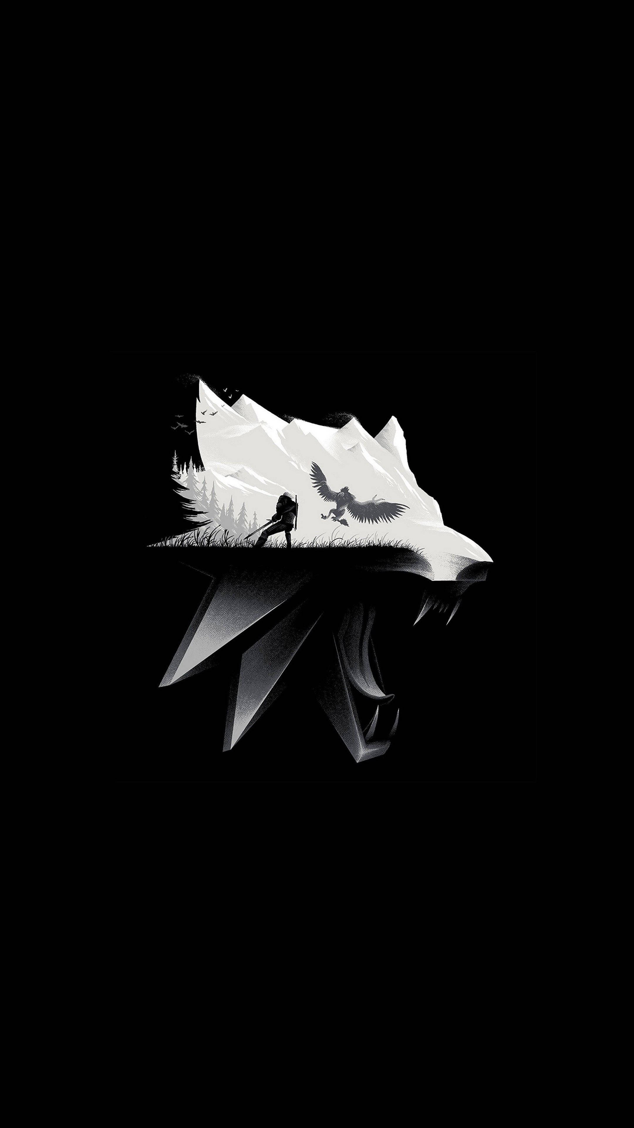 Hvid ulv 4K Ultra HD mørk telefon Wallpapers