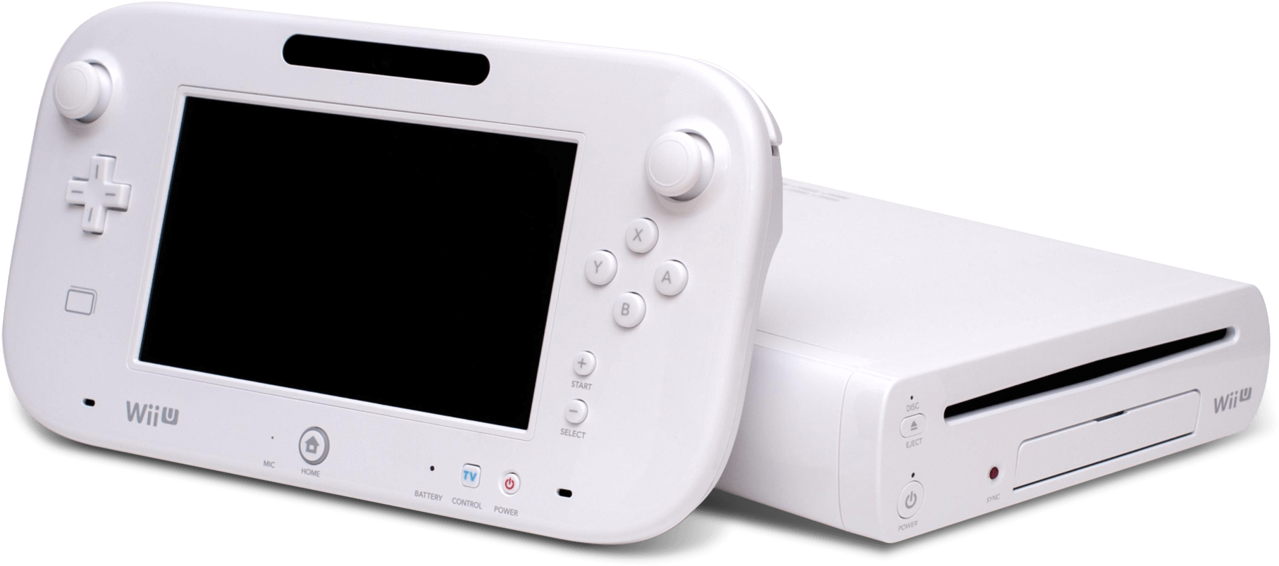 Hvid Wii U-konsol og gamepad Wallpapers