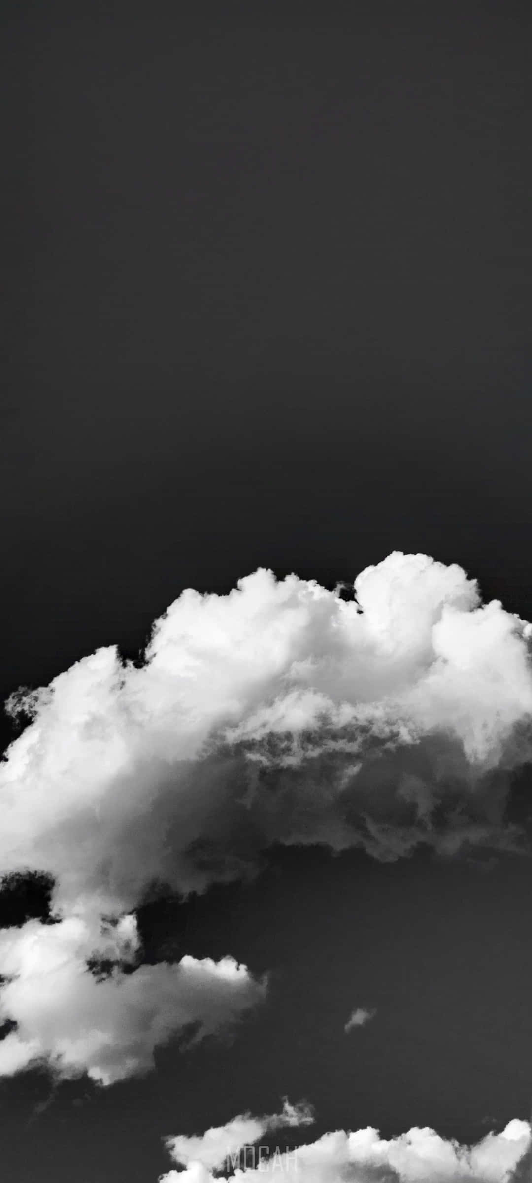 Hvide skyer sort Wallpapers