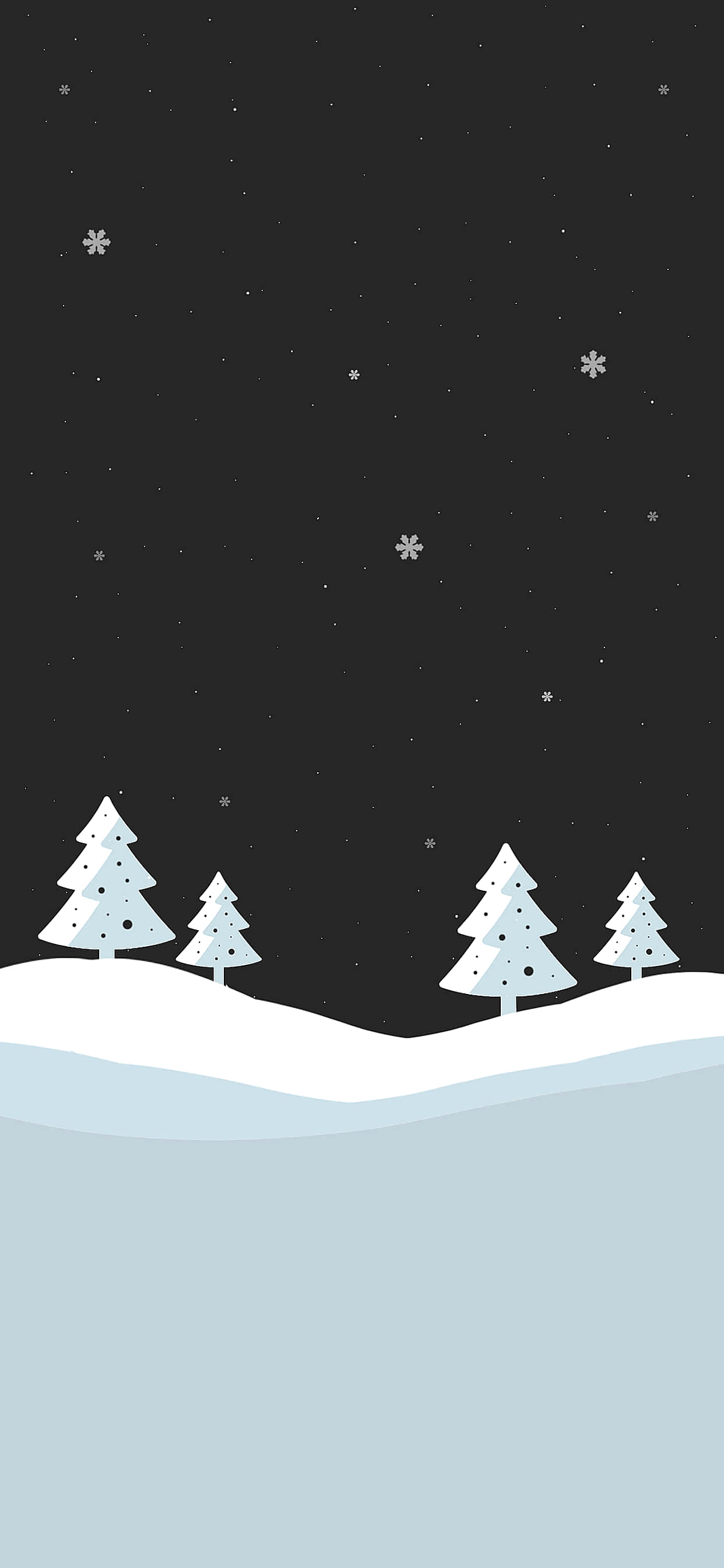Hvidt julemark iPhone Wallpapers