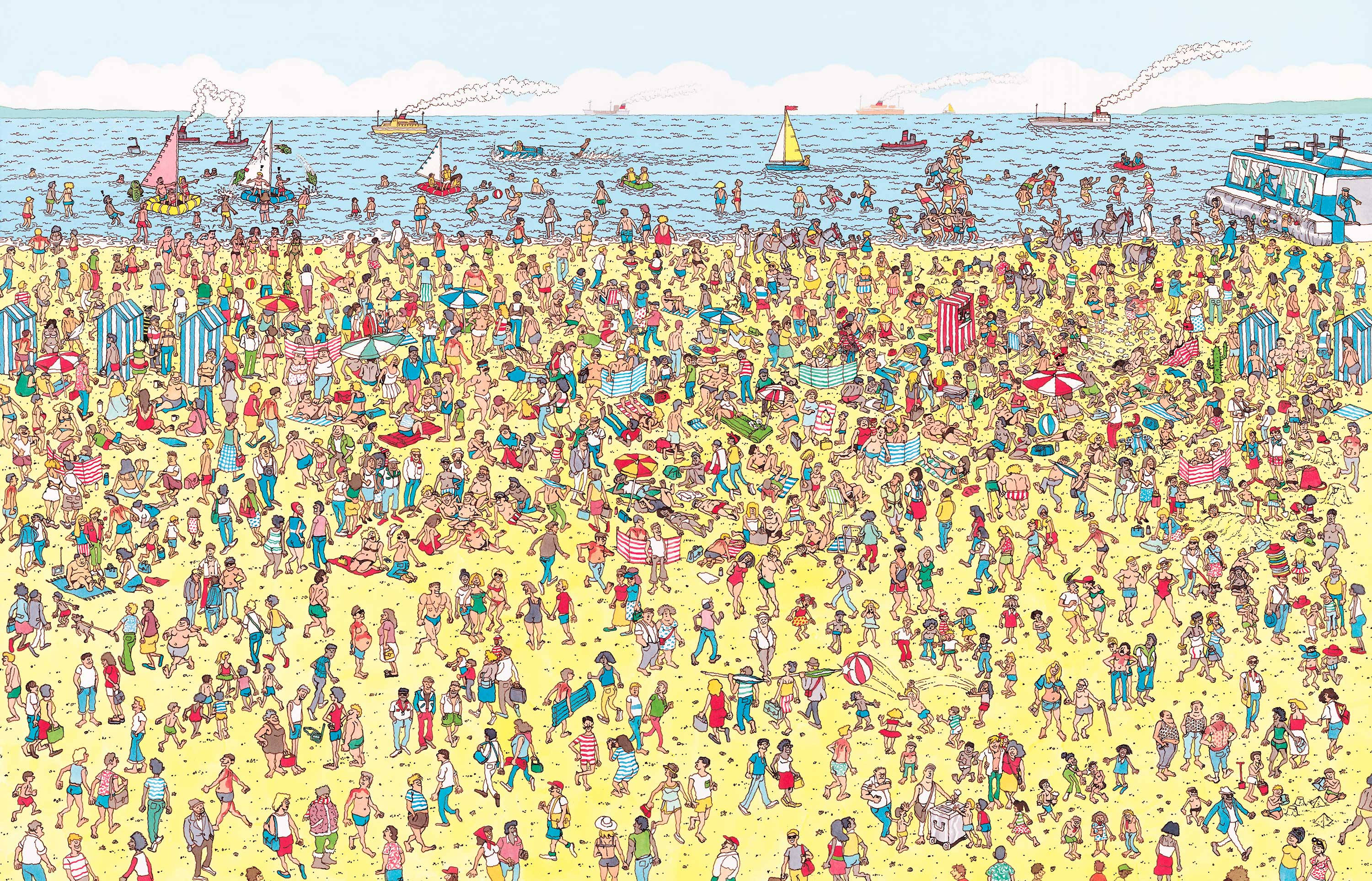 Hvor er Holger? Strandpublikum Wallpapers