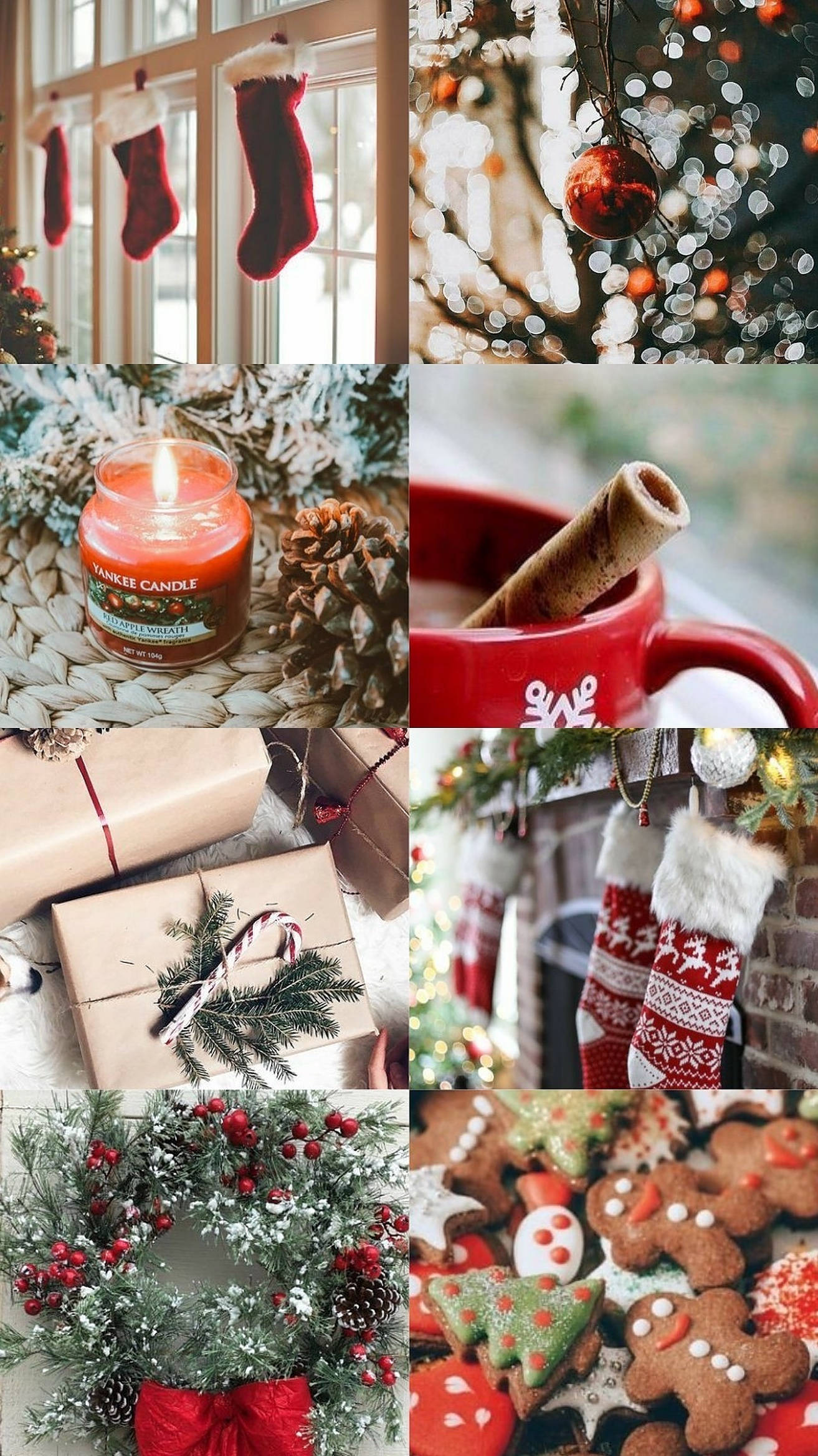 Hygge jul æstetisk collage Wallpapers