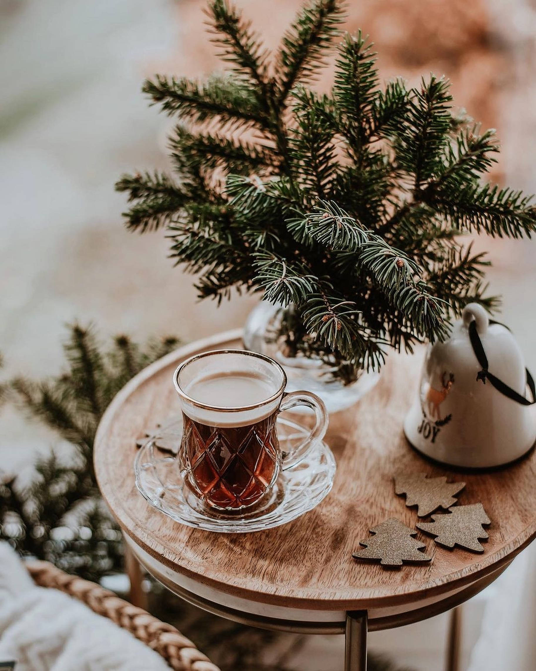 Hygge juleæstetik varm te Wallpapers