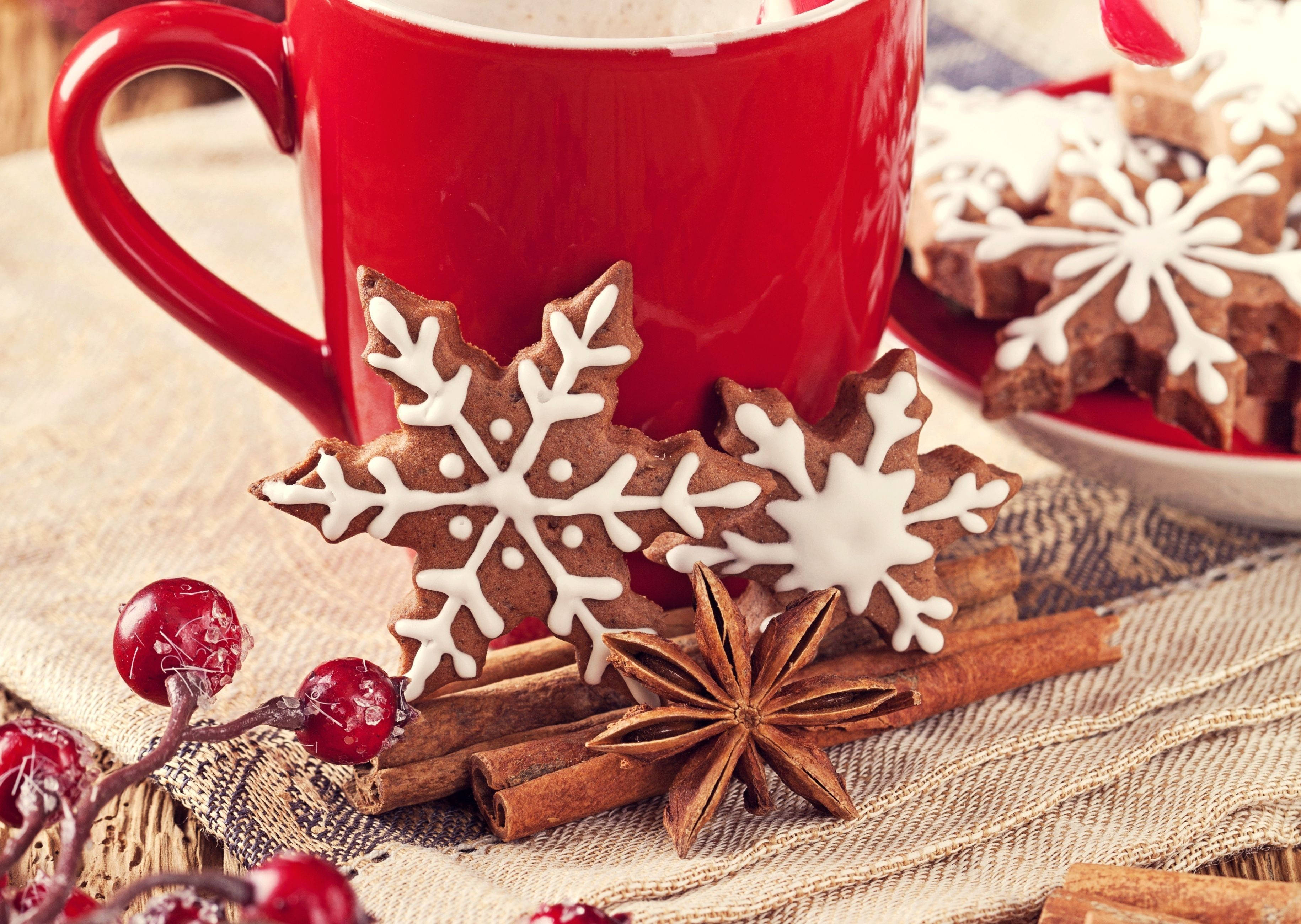 Hygge juledrik med æstetisk juletema Wallpapers