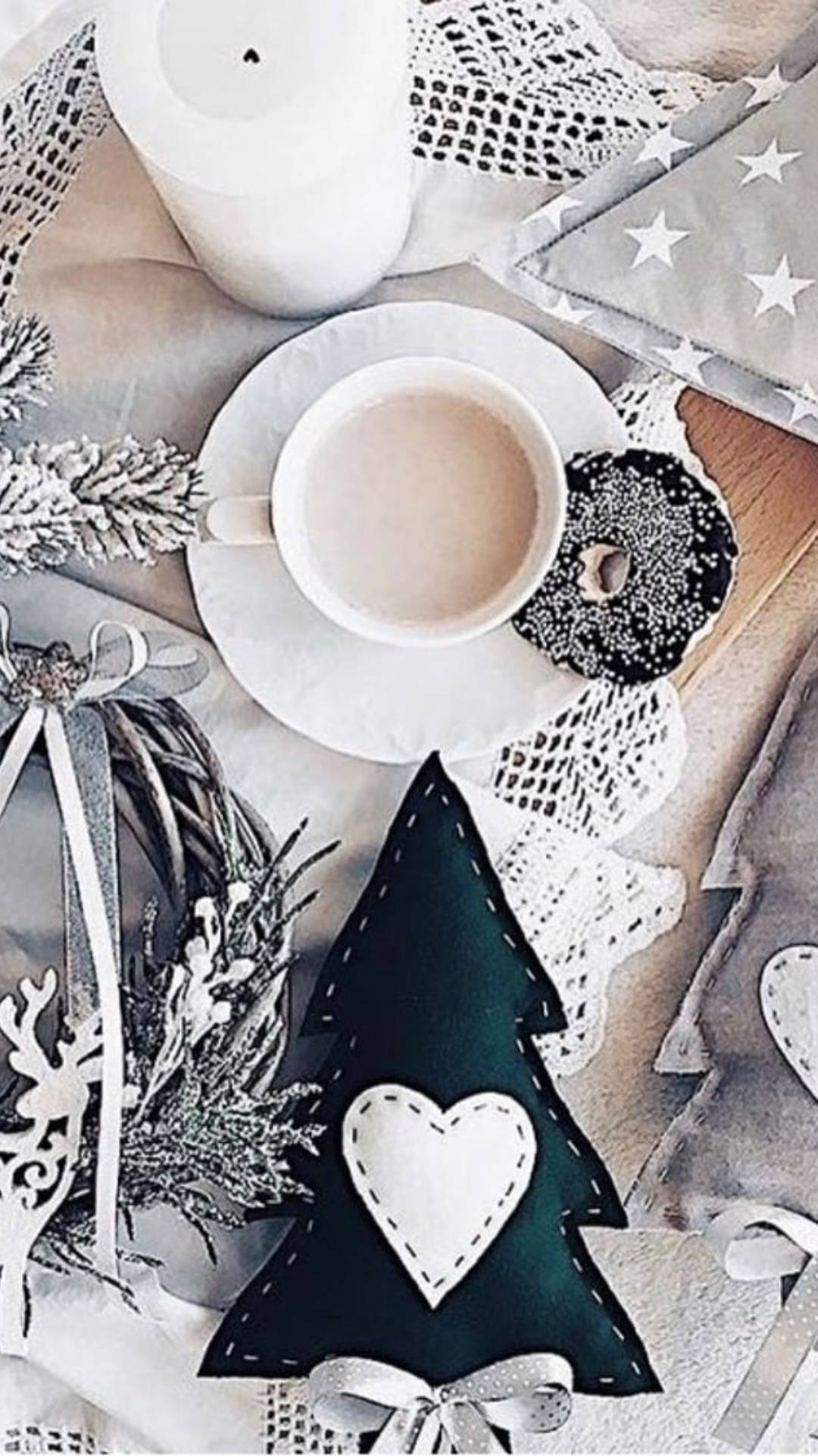 Hygge julestemning med kaffe Wallpapers