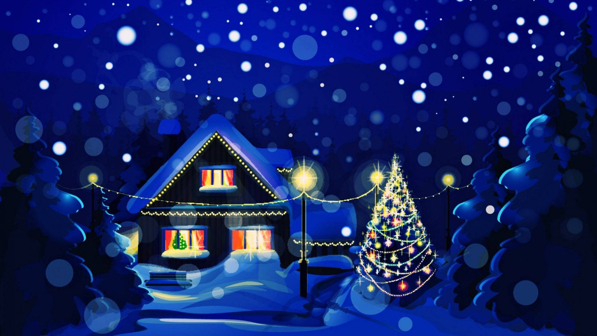 Hyggejul i et vintereventyrland Wallpapers
