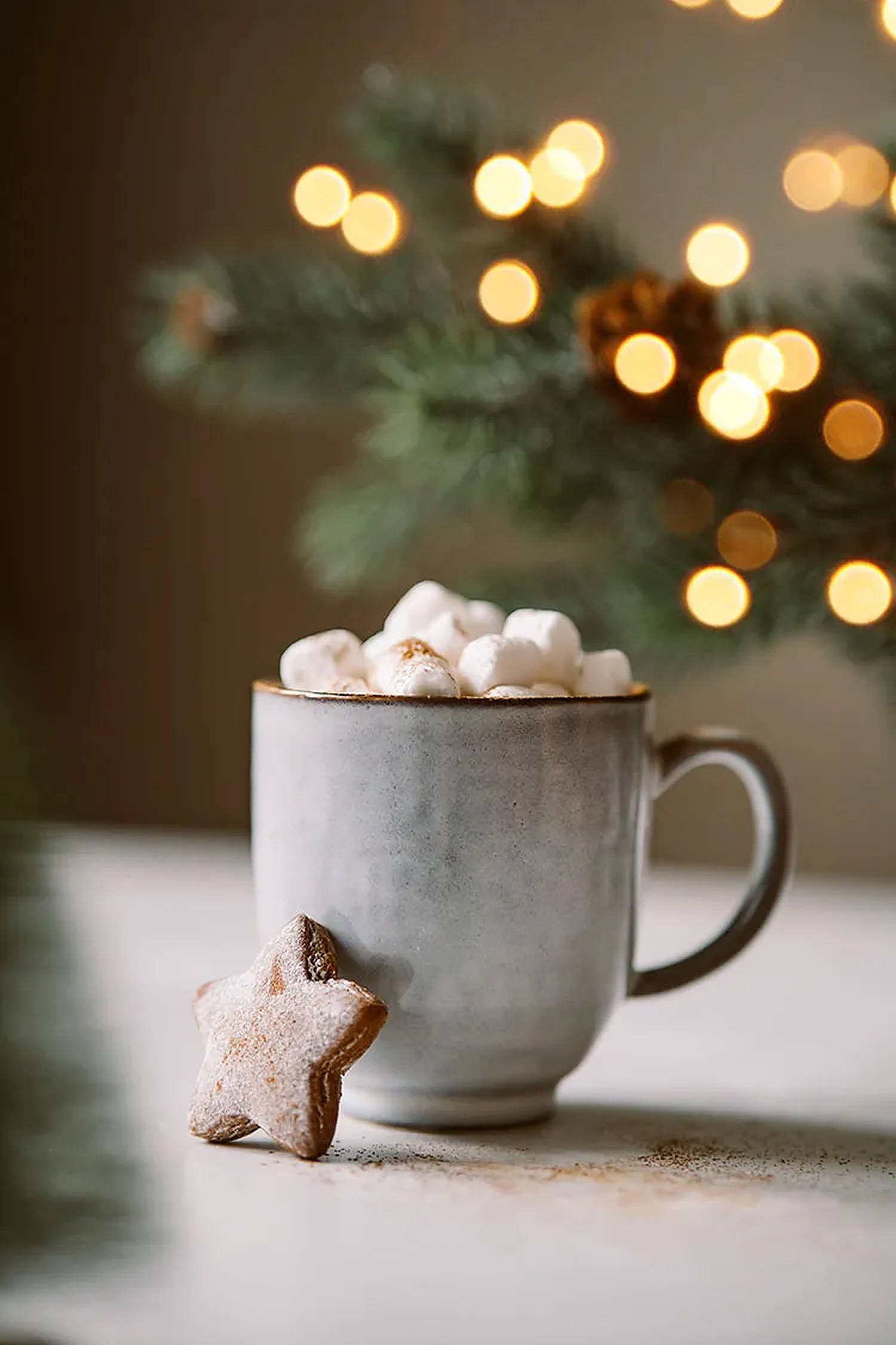 Hyggejulestemning med chokoladekop Wallpapers