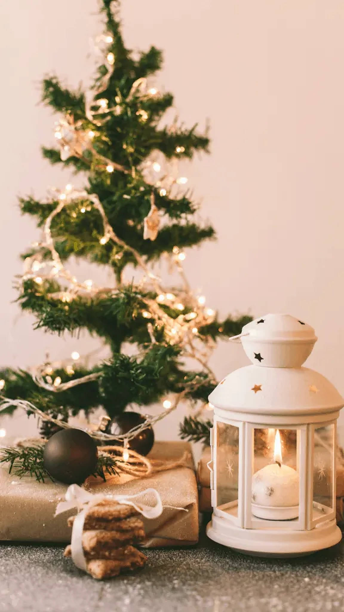 Hyggelig julestemning med lanterne Wallpapers