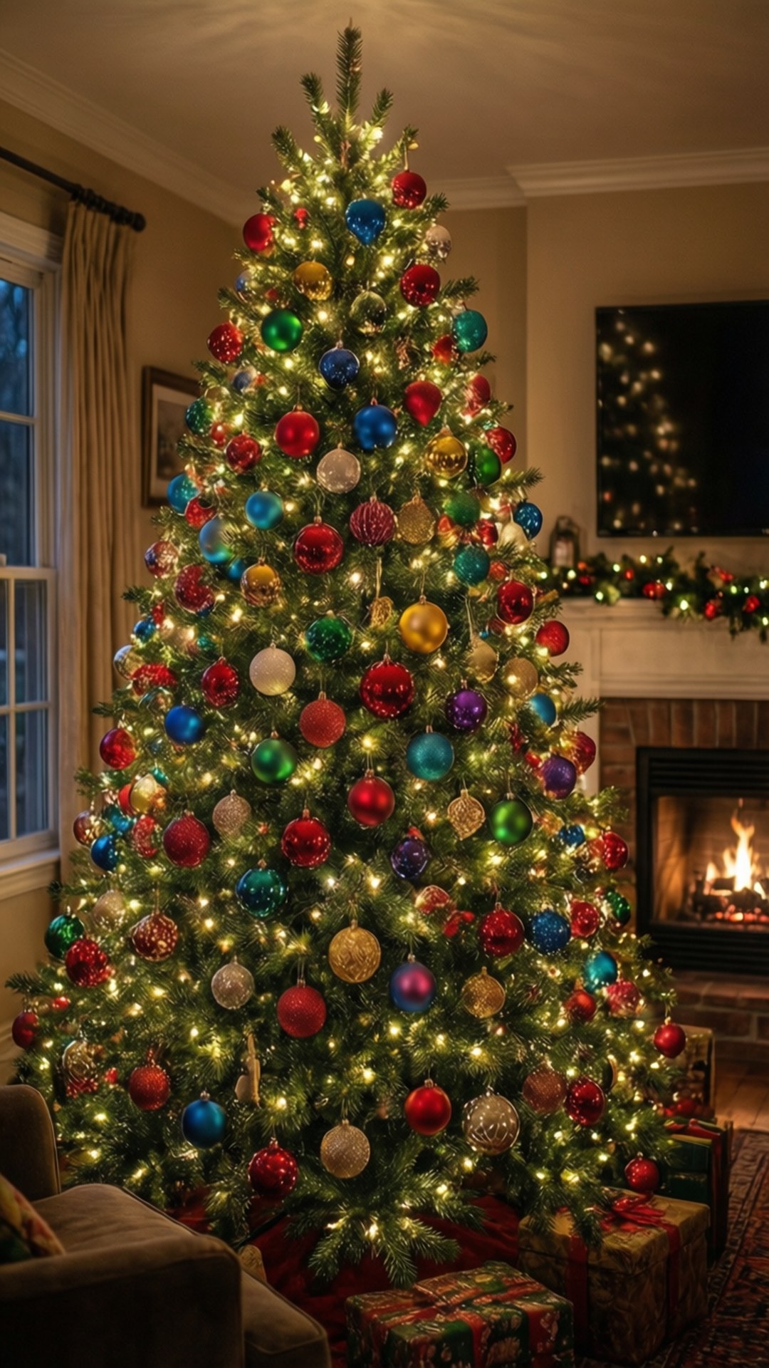 Hyggelig juletræsstue Wallpapers