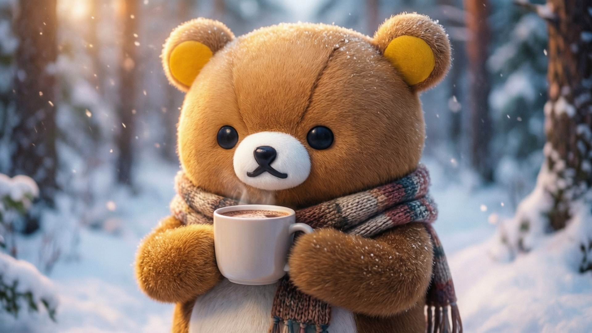 Hyggelig Rilakkuma-vinter Wallpapers