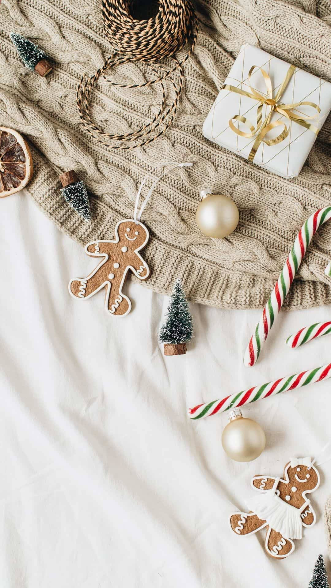 Hyggeligt juleæstetisk tæppe Wallpapers