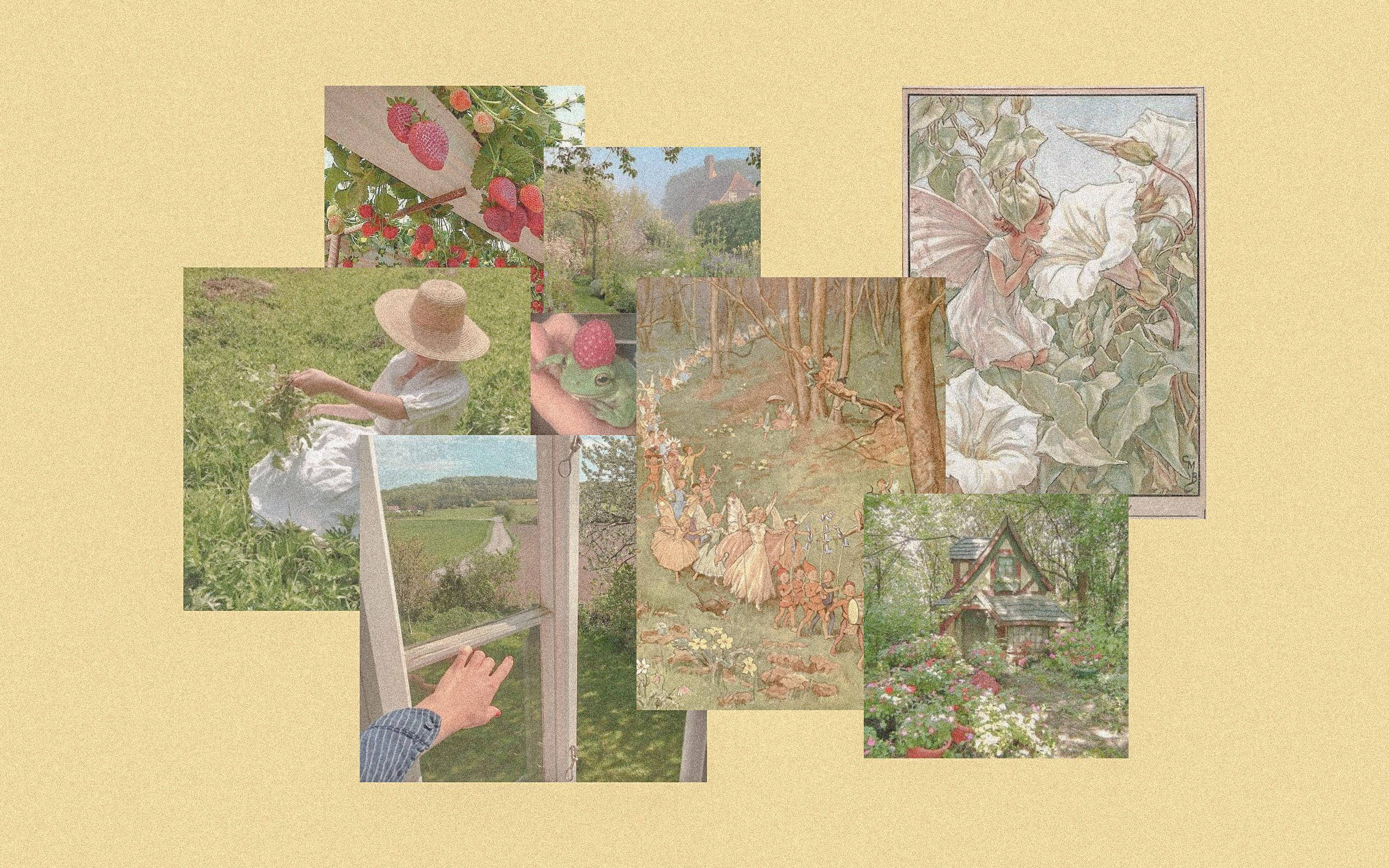 Hytte Liv Cottagecore Skrivebord Wallpapers