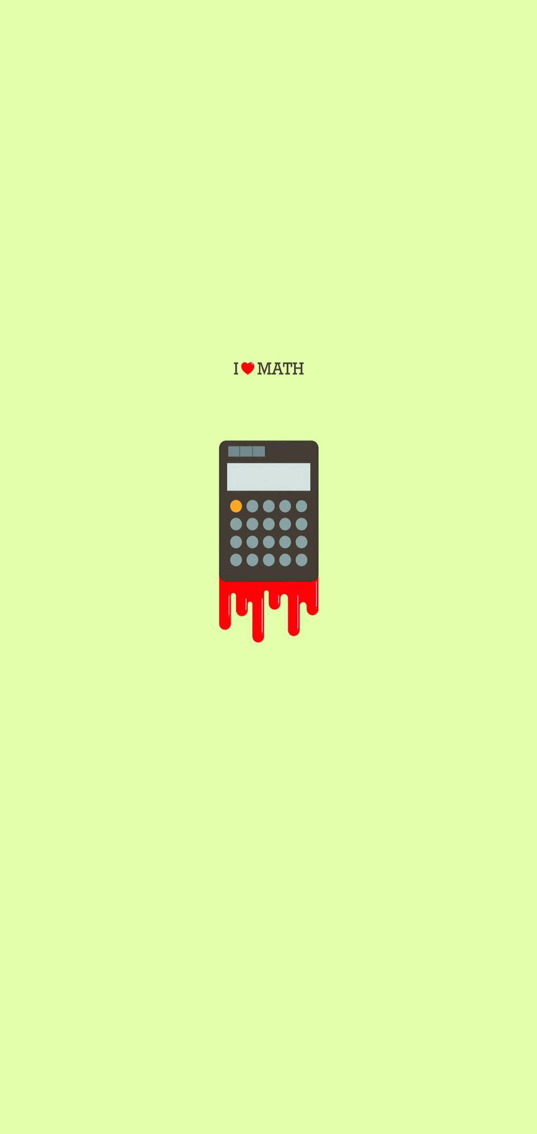 I Love Math Minimalistisk iPhone Wallpapers