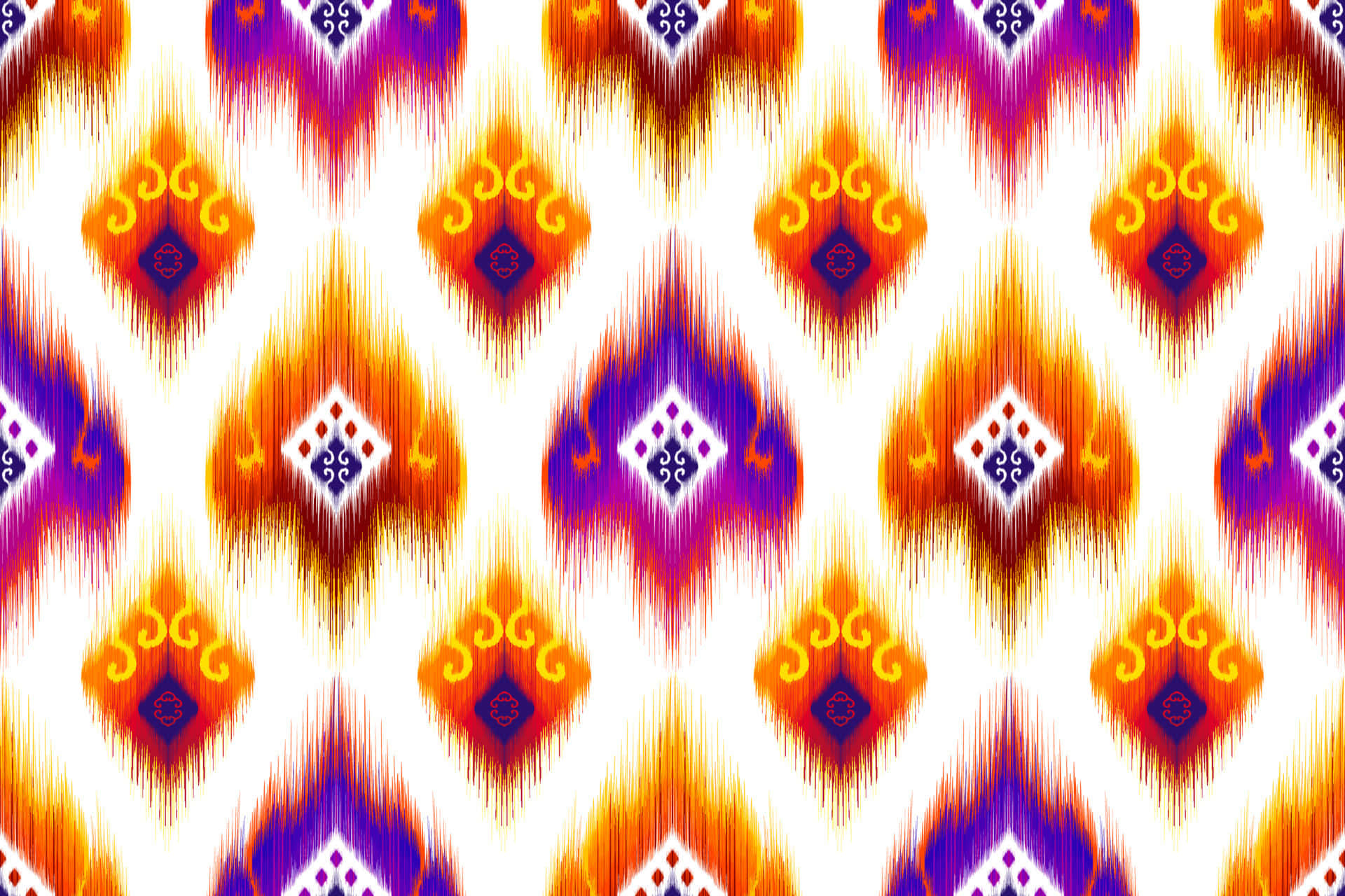 Ikat-stofmønster fra Bukhara Wallpapers