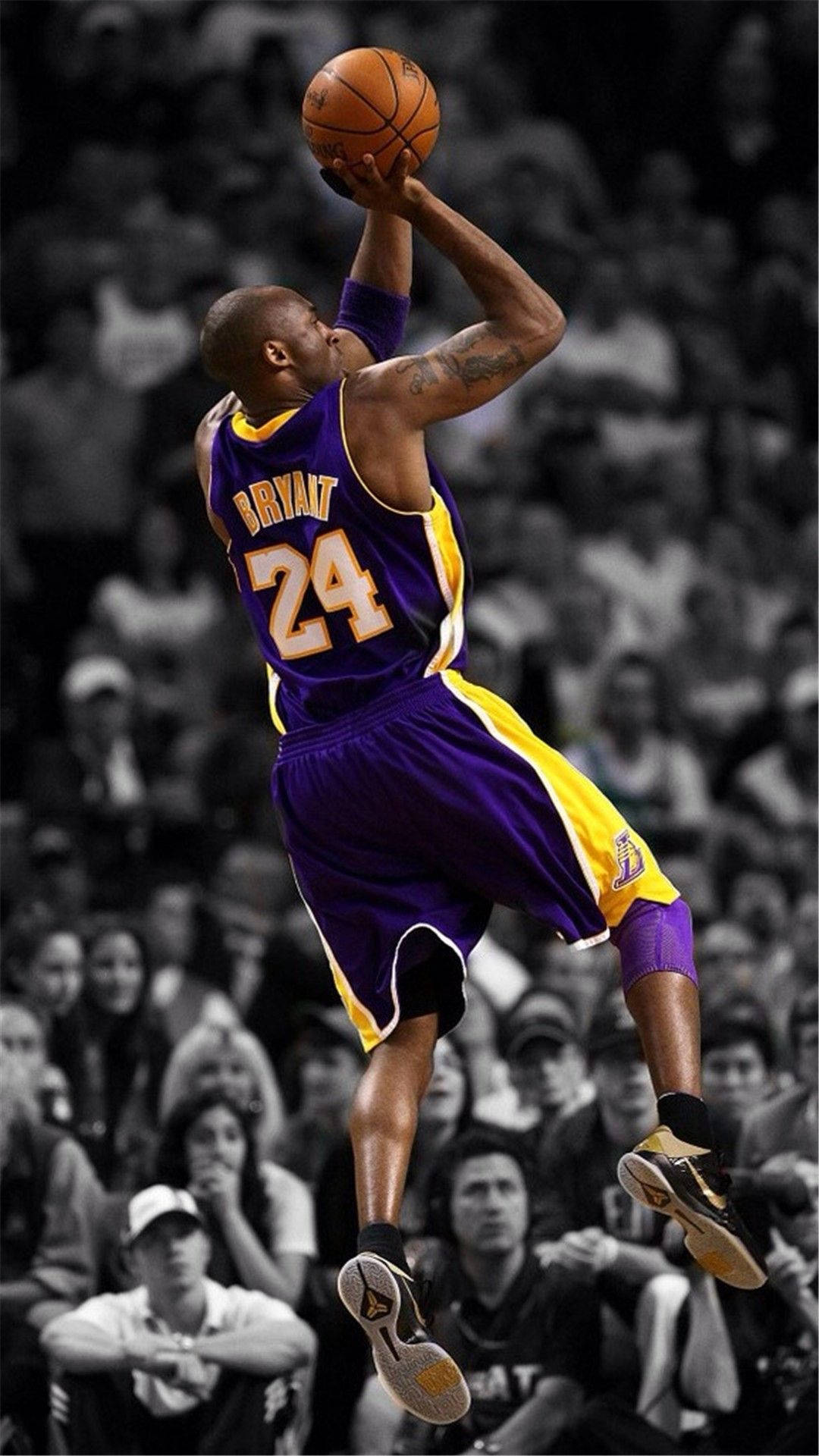 Ikonisk hopskud Kobe Bryant iPhone Wallpapers